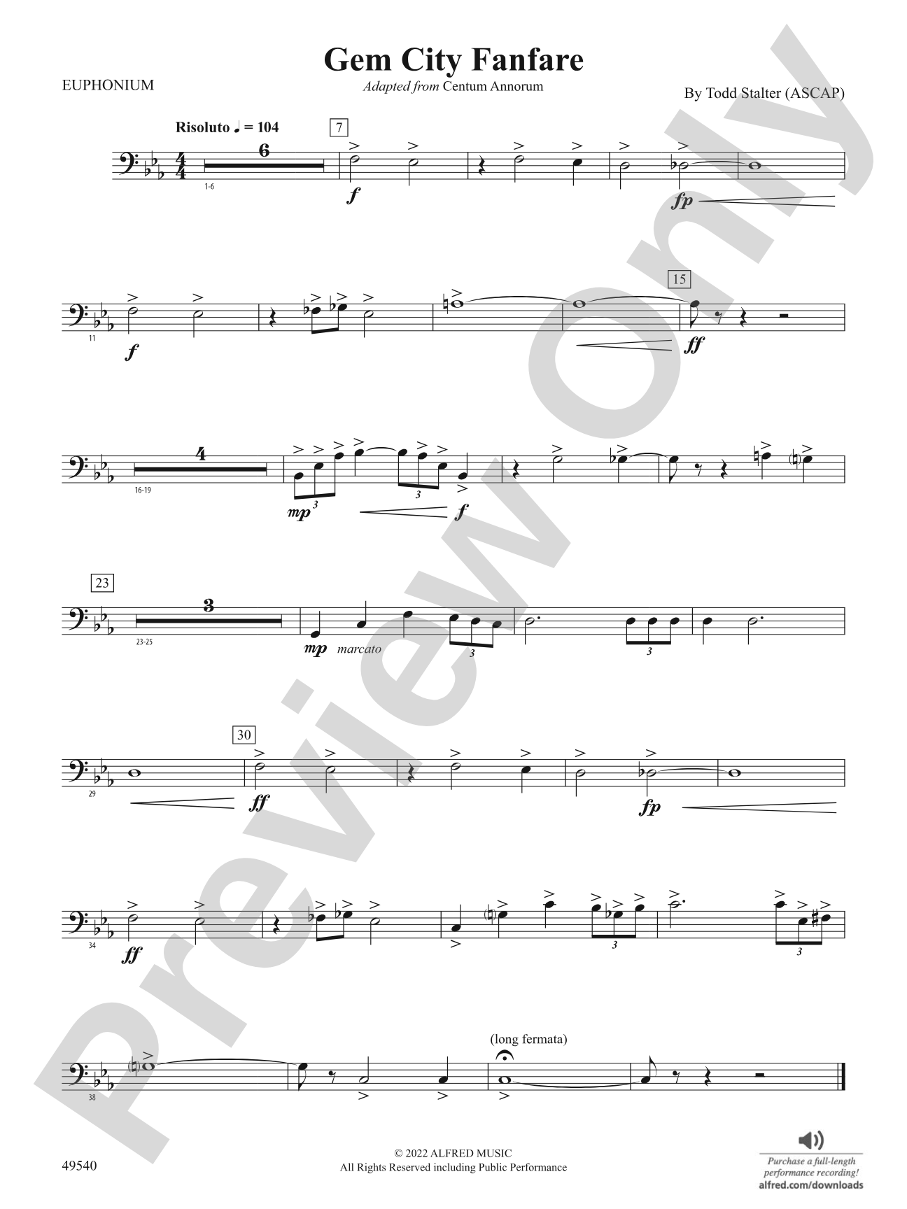Gem City Fanfare: Baritone B.C.