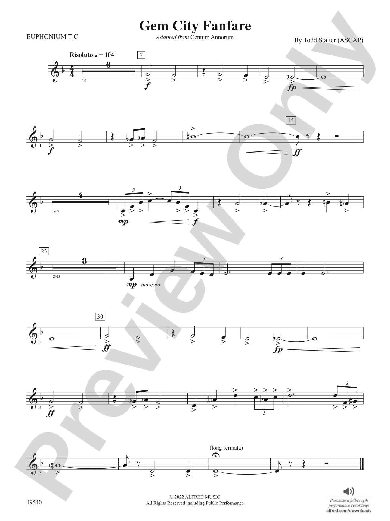 Gem City Fanfare: Baritone T.C.