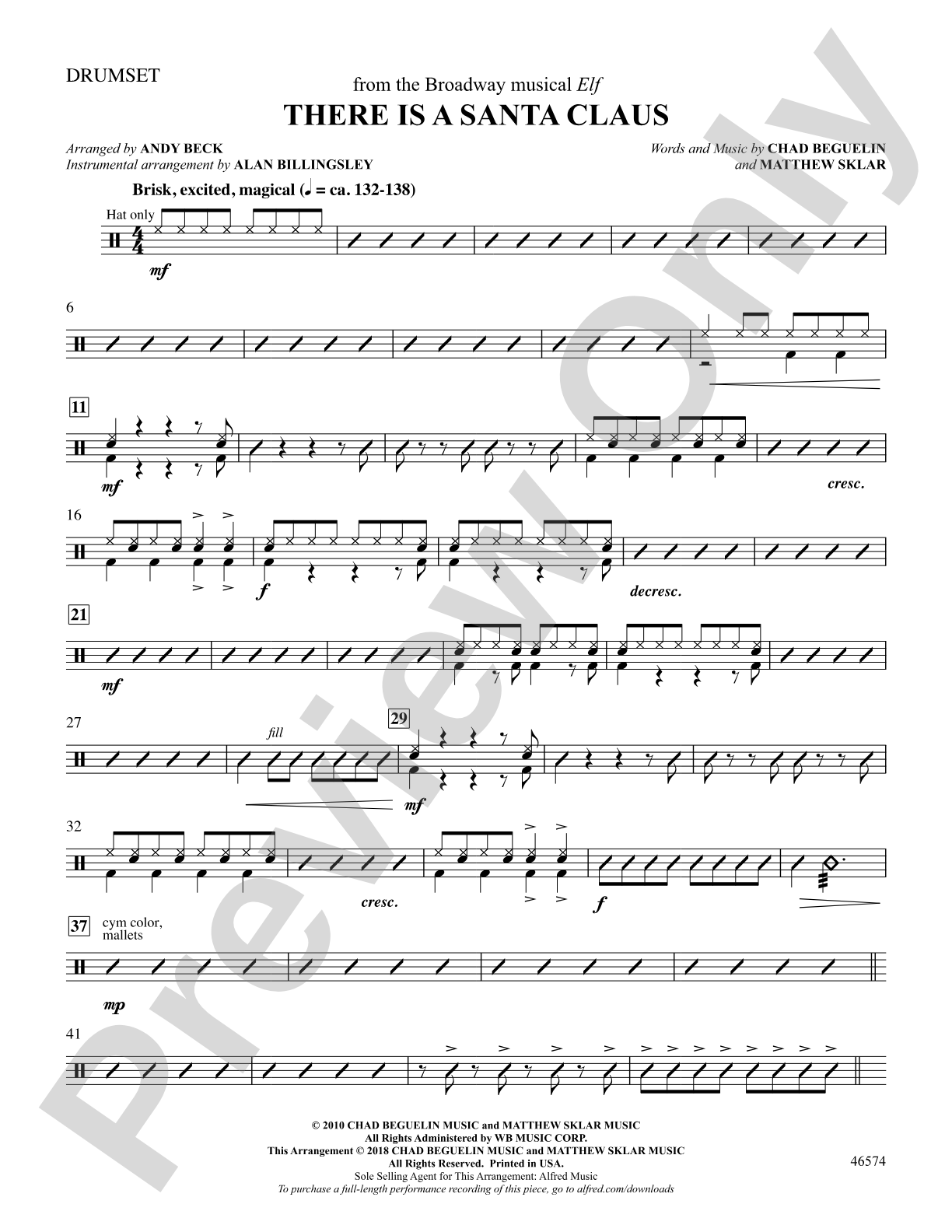 There Is a Santa Claus: Drums