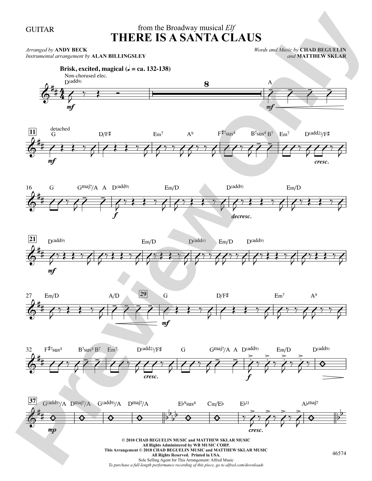 There Is a Santa Claus: Guitar