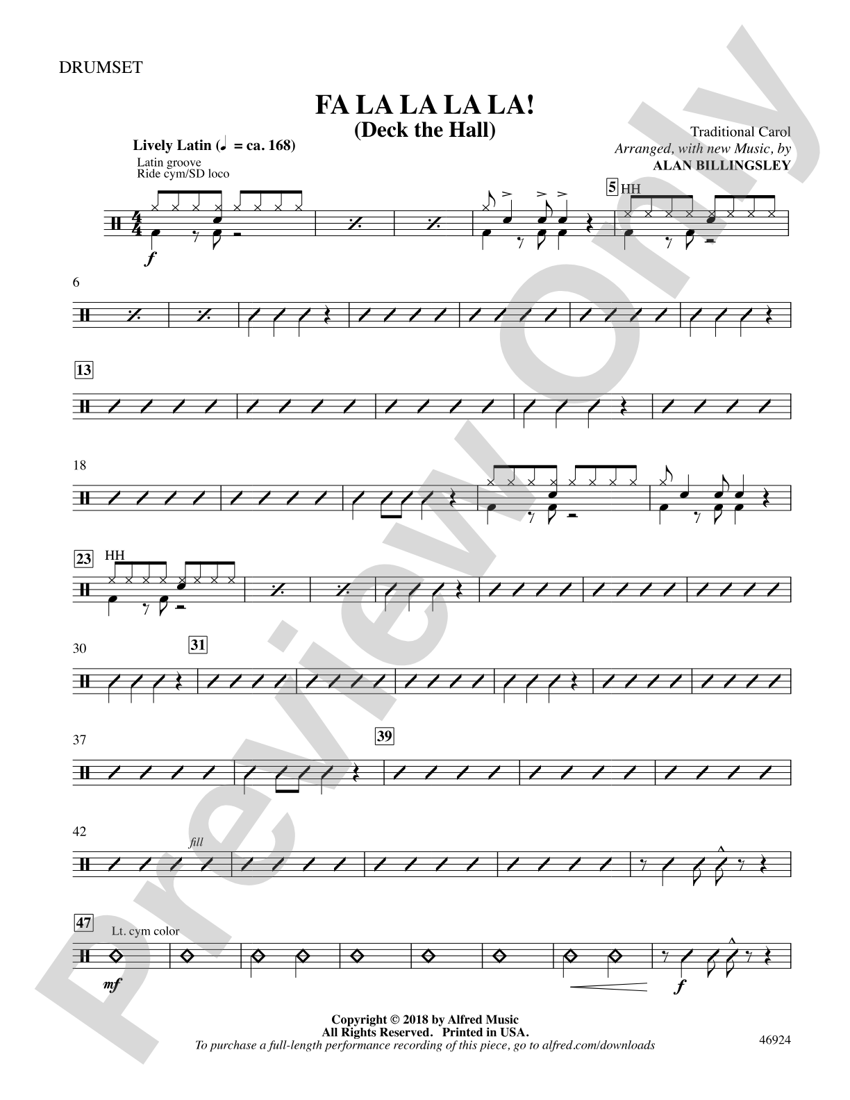 Fa La La La La!: Drums