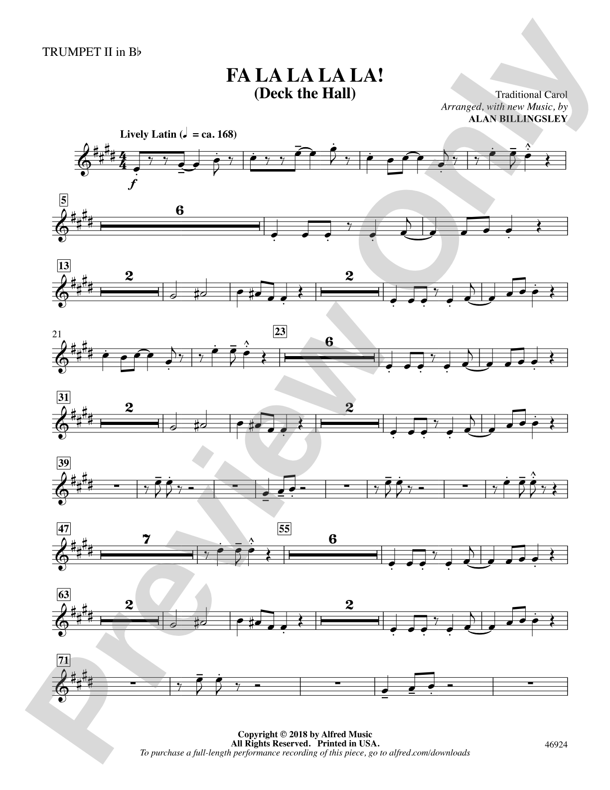 Fa La La La La!: 2nd B-flat Trumpet