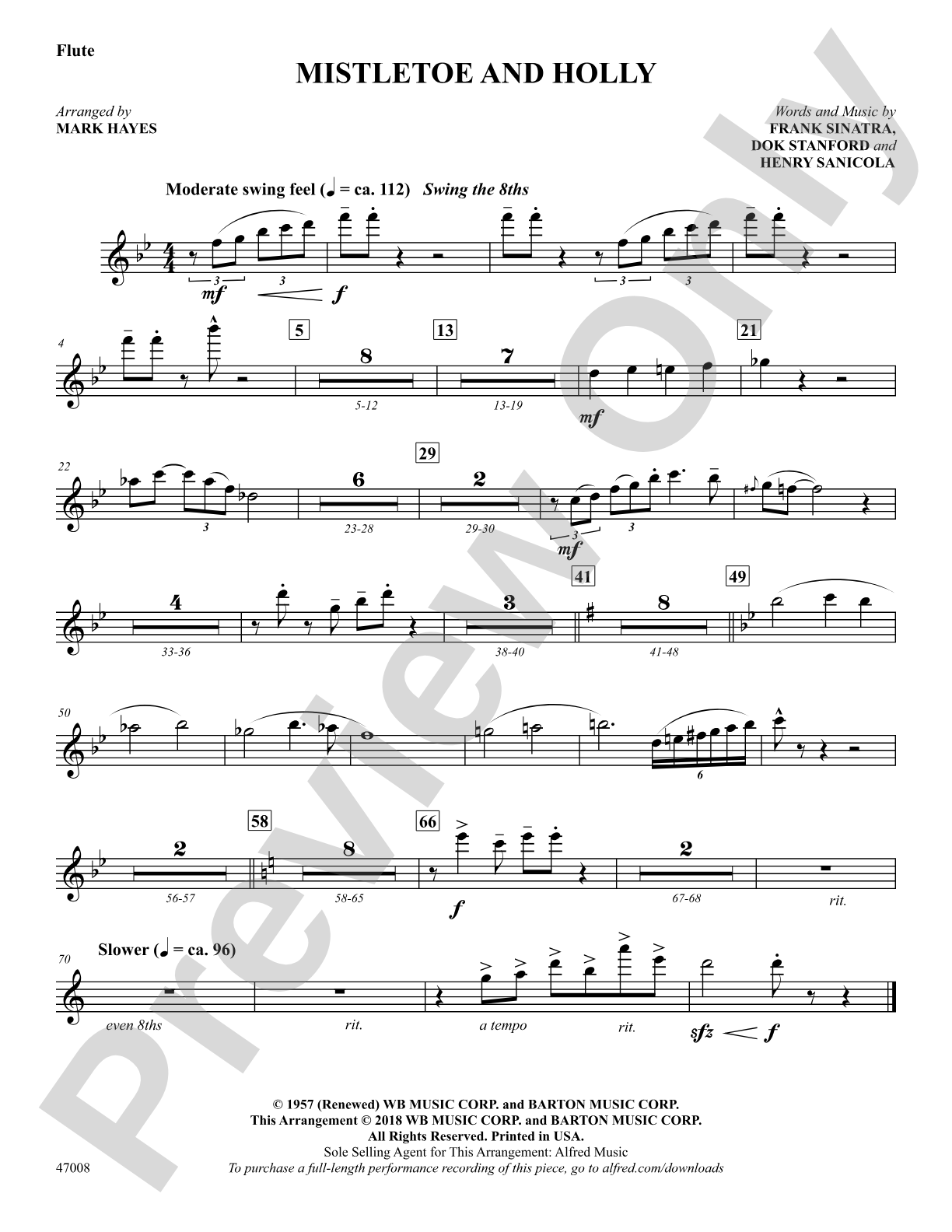Mistletoe and Holly: Flute