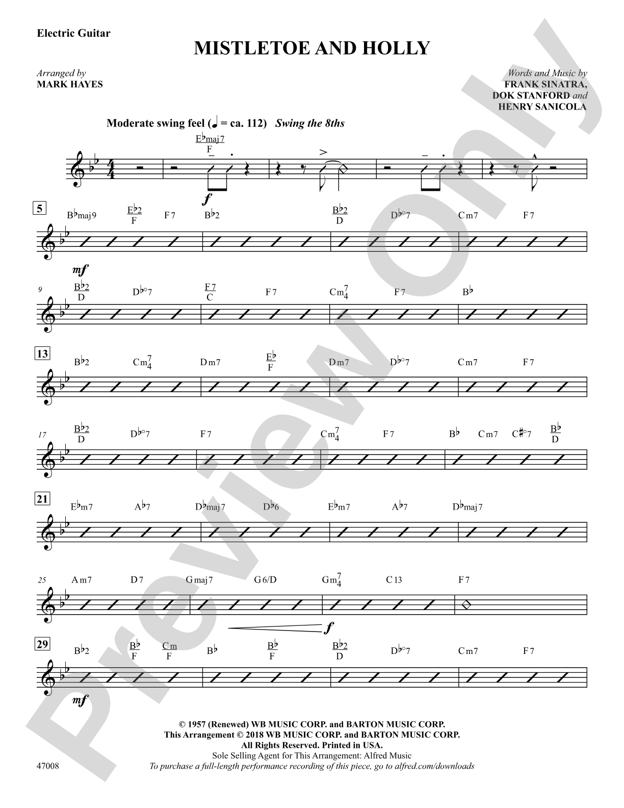 Mistletoe and Holly: Guitar