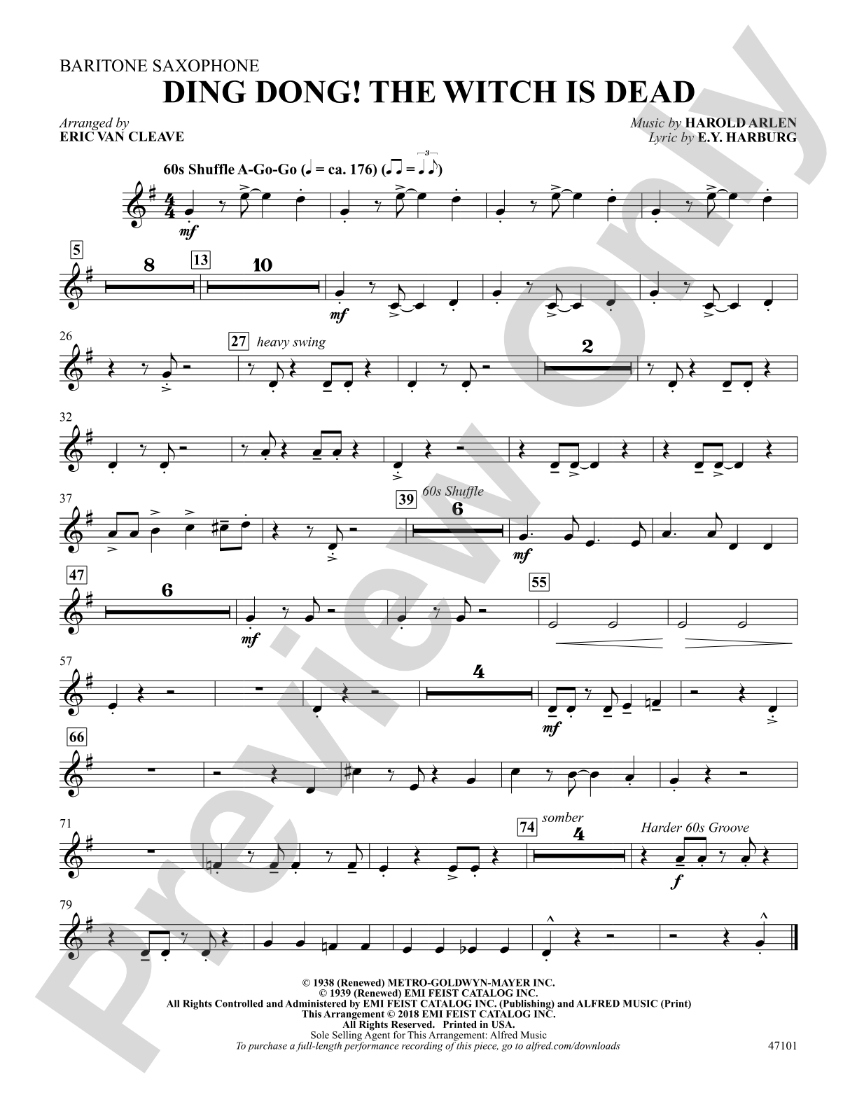 Ding-Dong! The Witch Is Dead: E-flat Baritone Saxophone