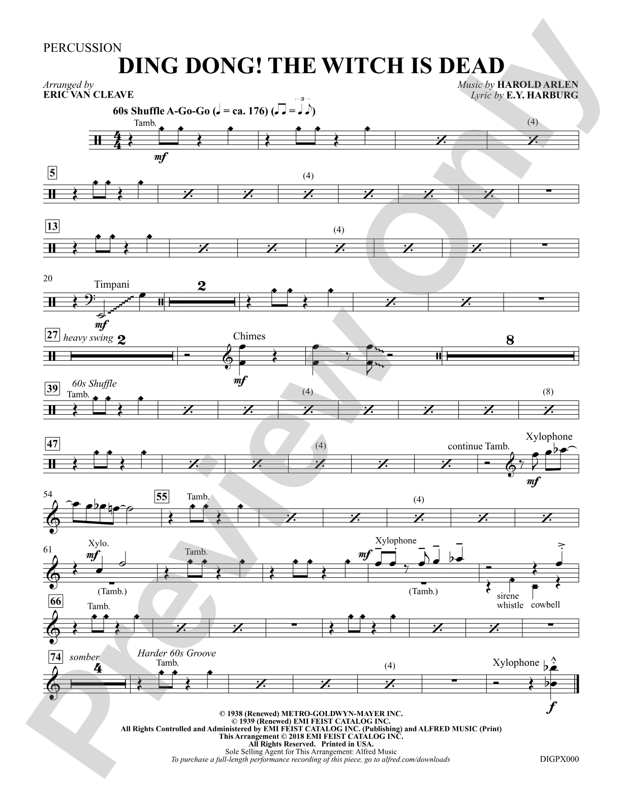 Ding-Dong! The Witch Is Dead: 1st Percussion