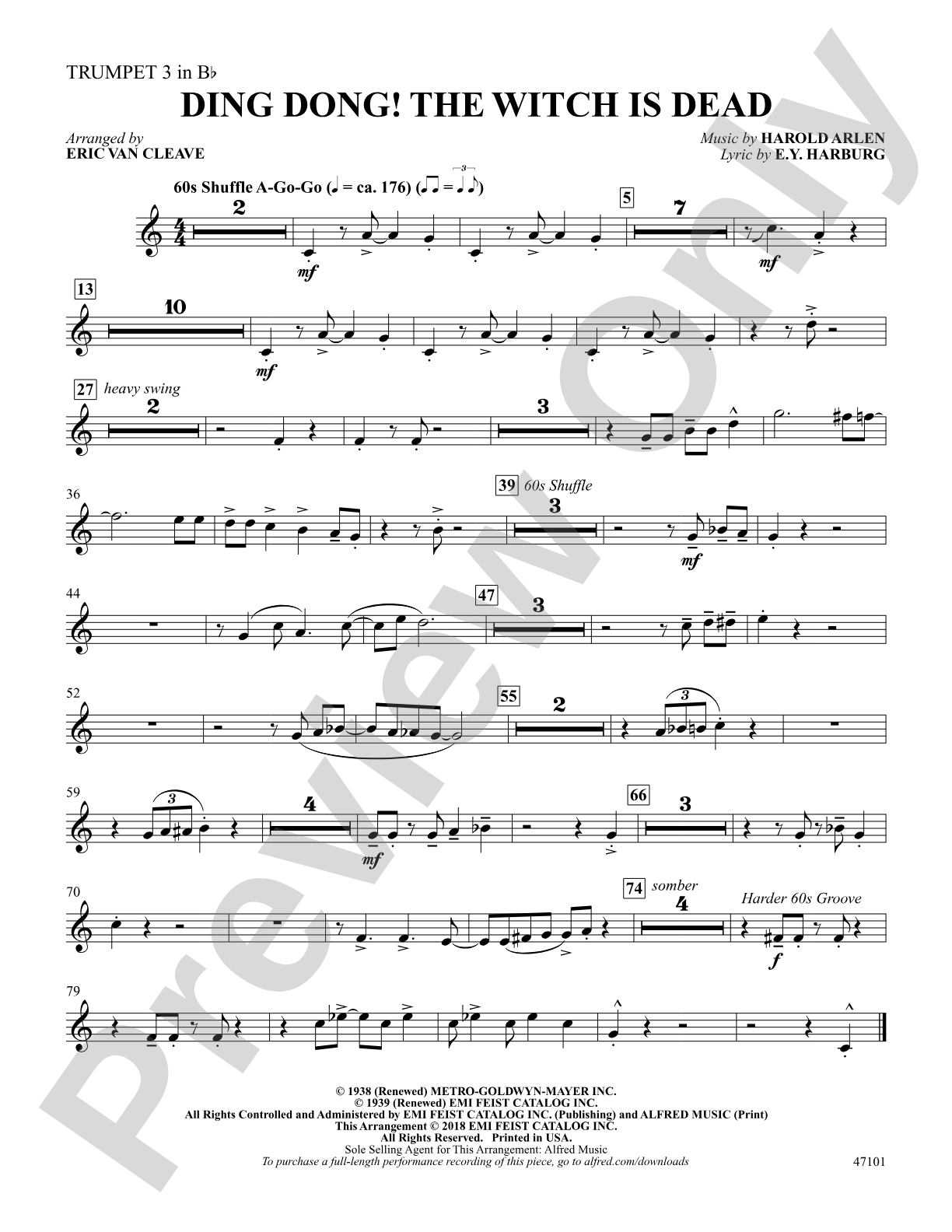 Ding-Dong! The Witch Is Dead: 3rd B-flat Trumpet