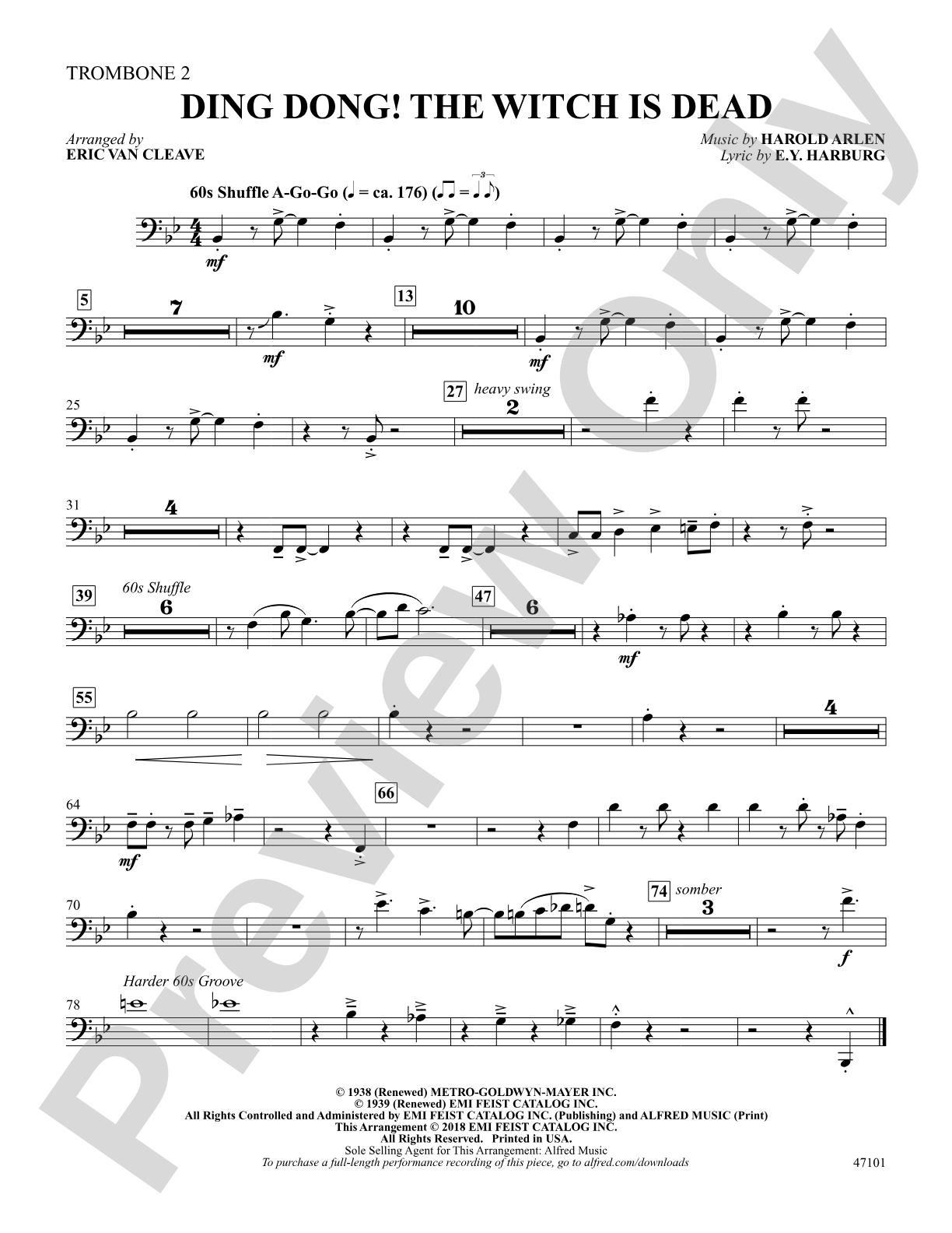 Ding-Dong! The Witch Is Dead: 2nd Trombone