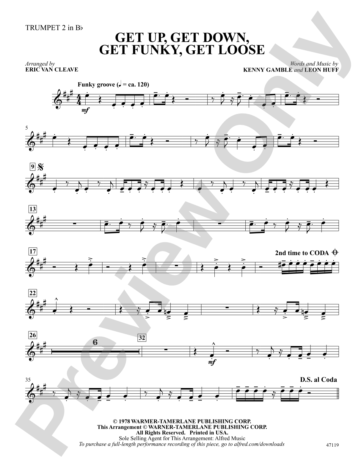 Get Up, Get Down, Get Funky, Get Loose: 2nd B-flat Trumpet