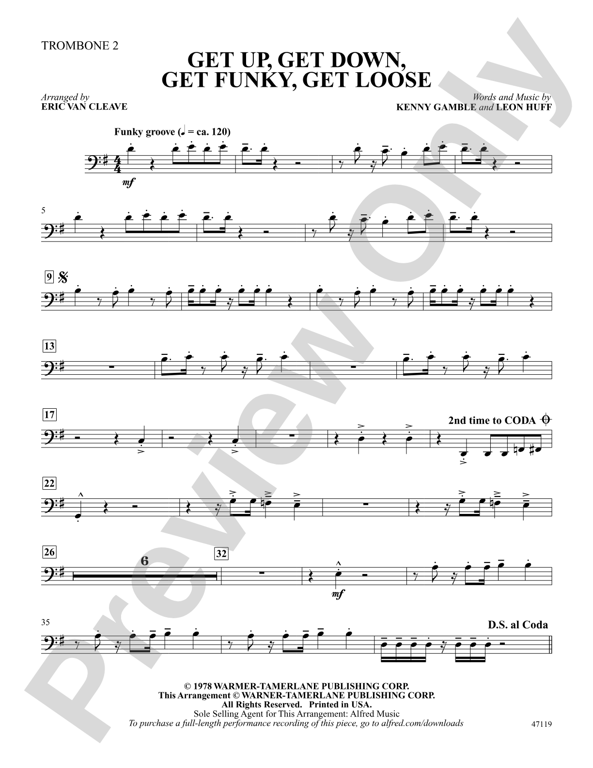 Get Up, Get Down, Get Funky, Get Loose: 2nd Trombone