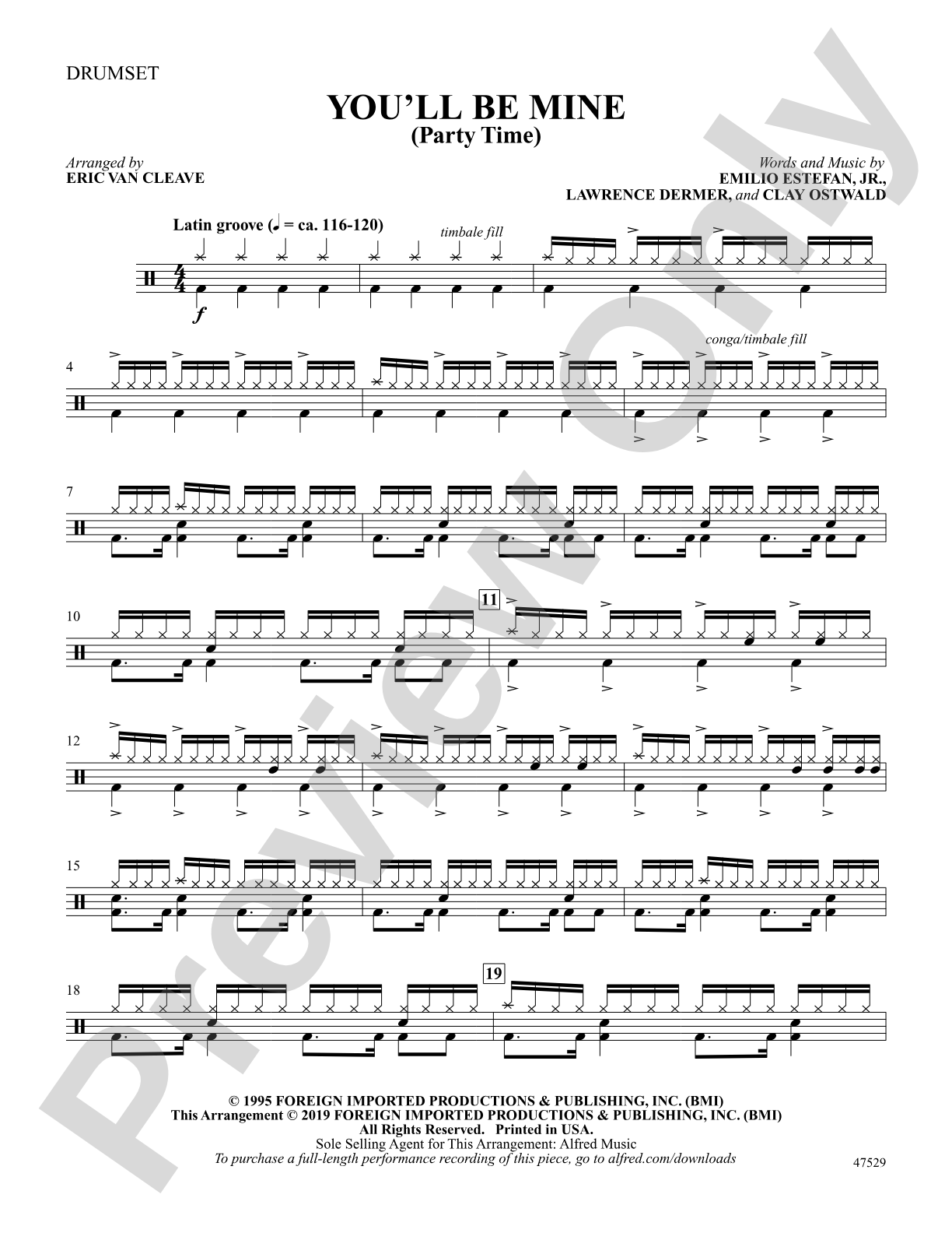 You'll Be Mine: Drums