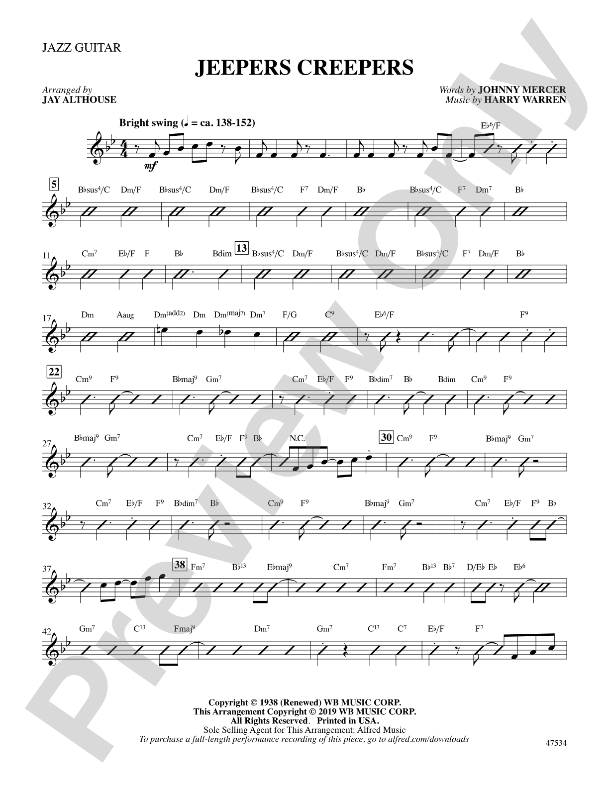 Jeepers Creepers: Choral SoundPax