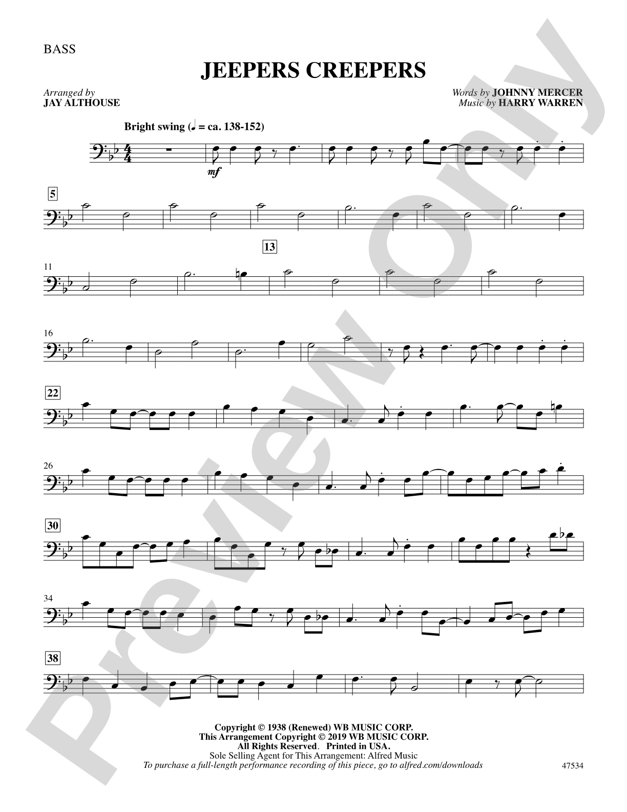 Jeepers Creepers: String Bass