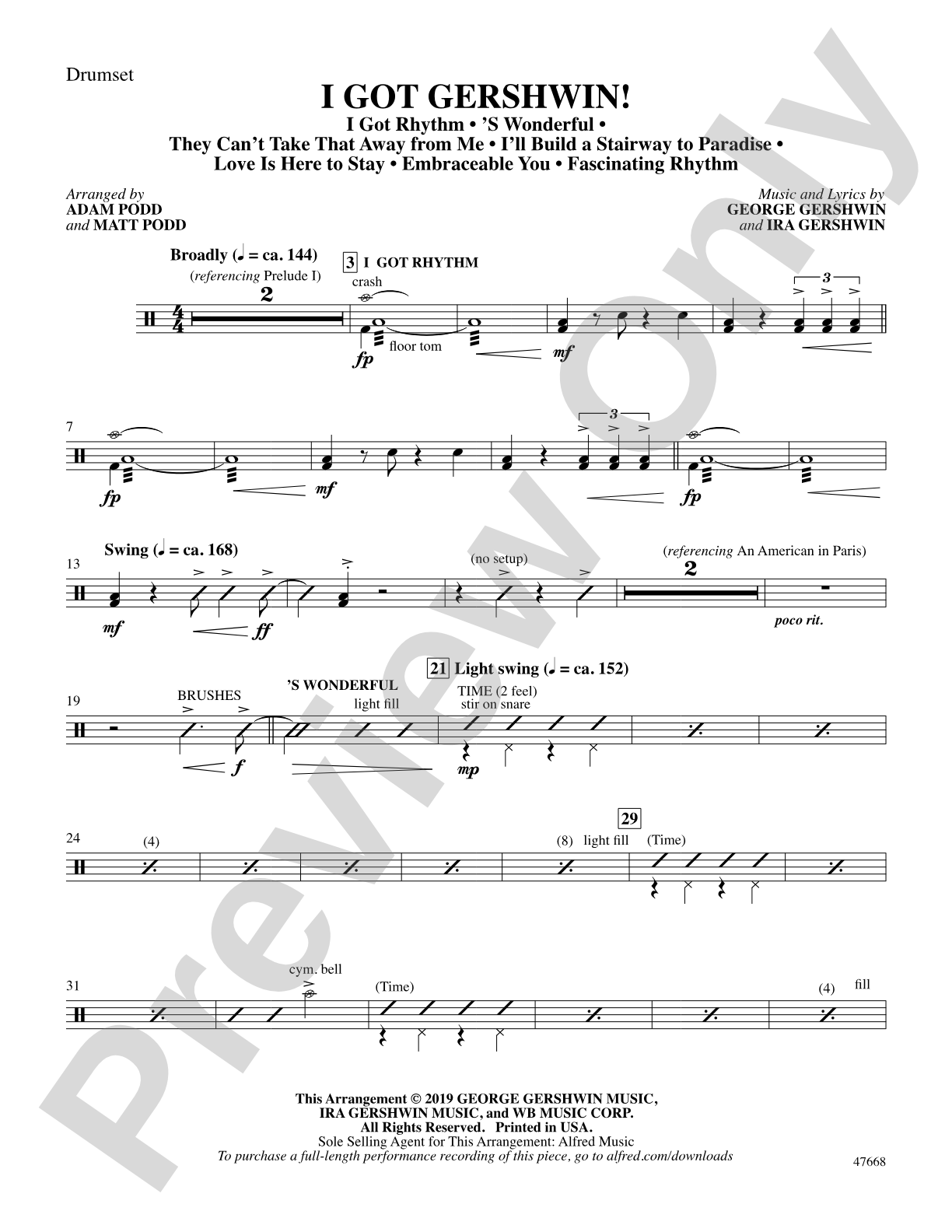 I Got Gershwin!: Drums