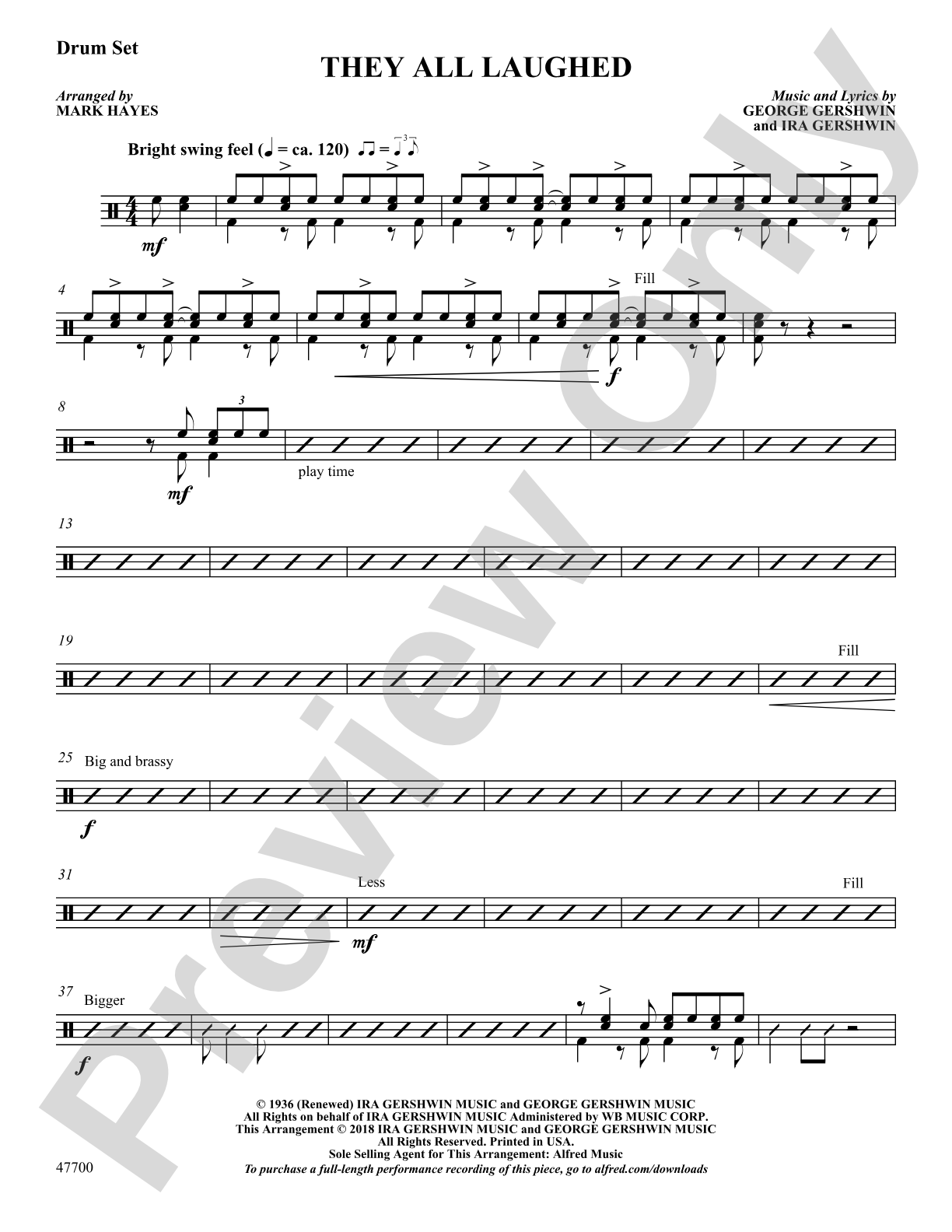 They All Laughed: Drums