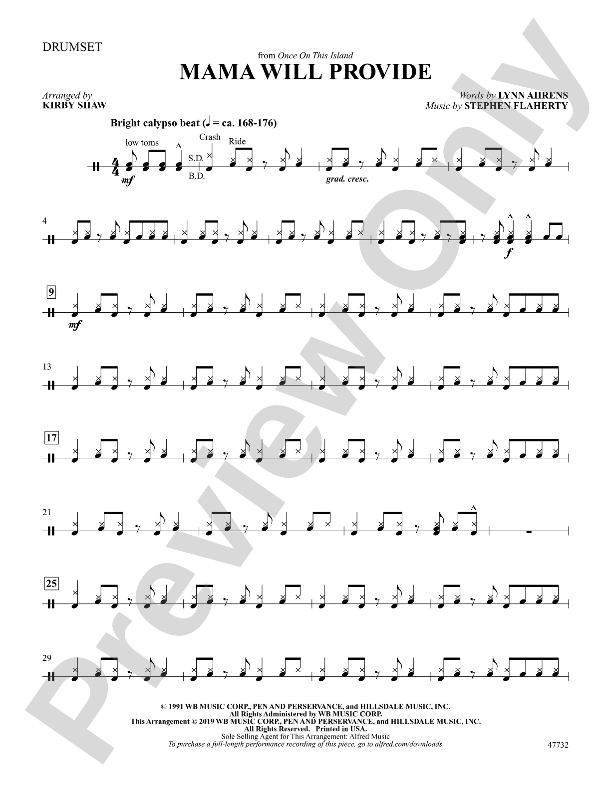 Mama Will Provide: Drums