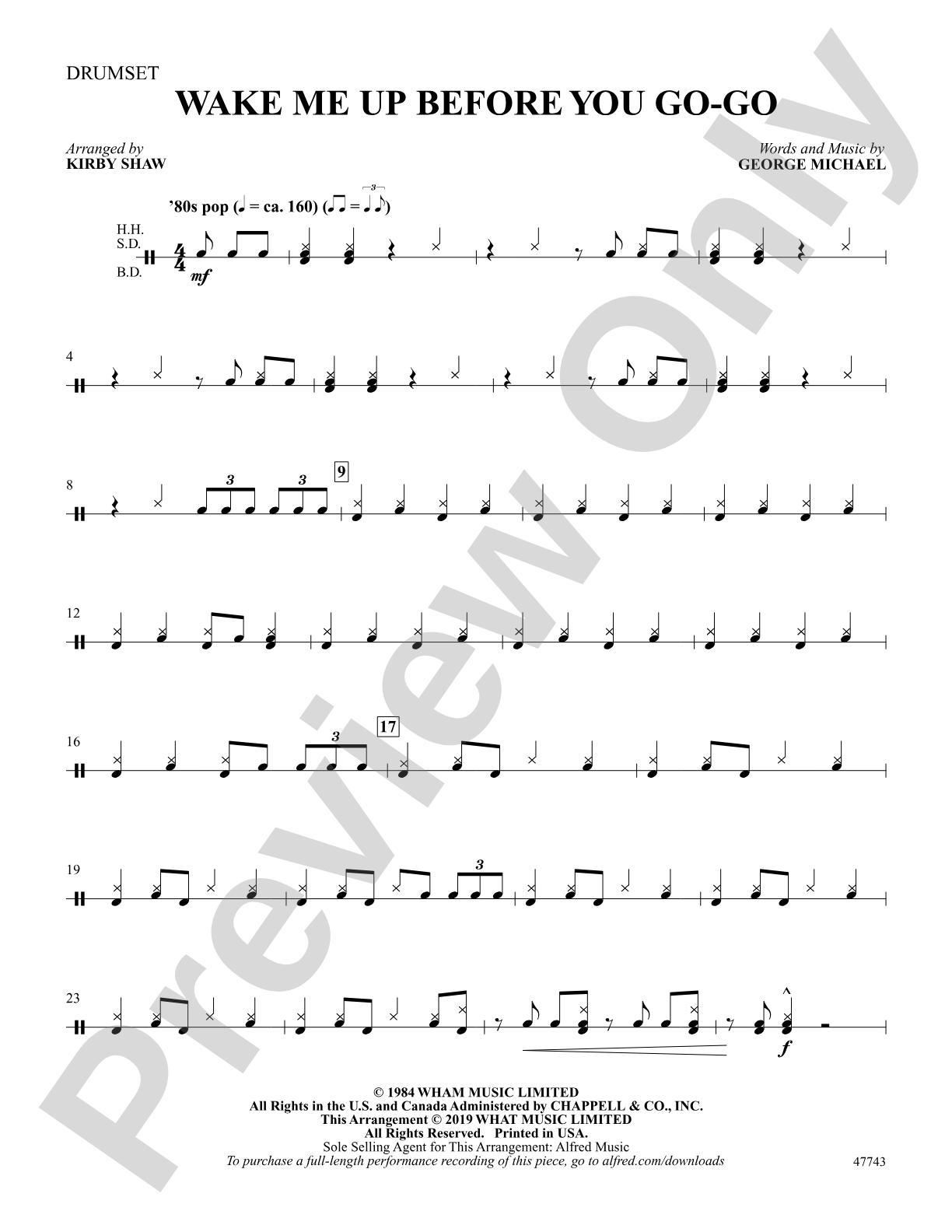 Wake Me Up Before You Go-Go: Drums