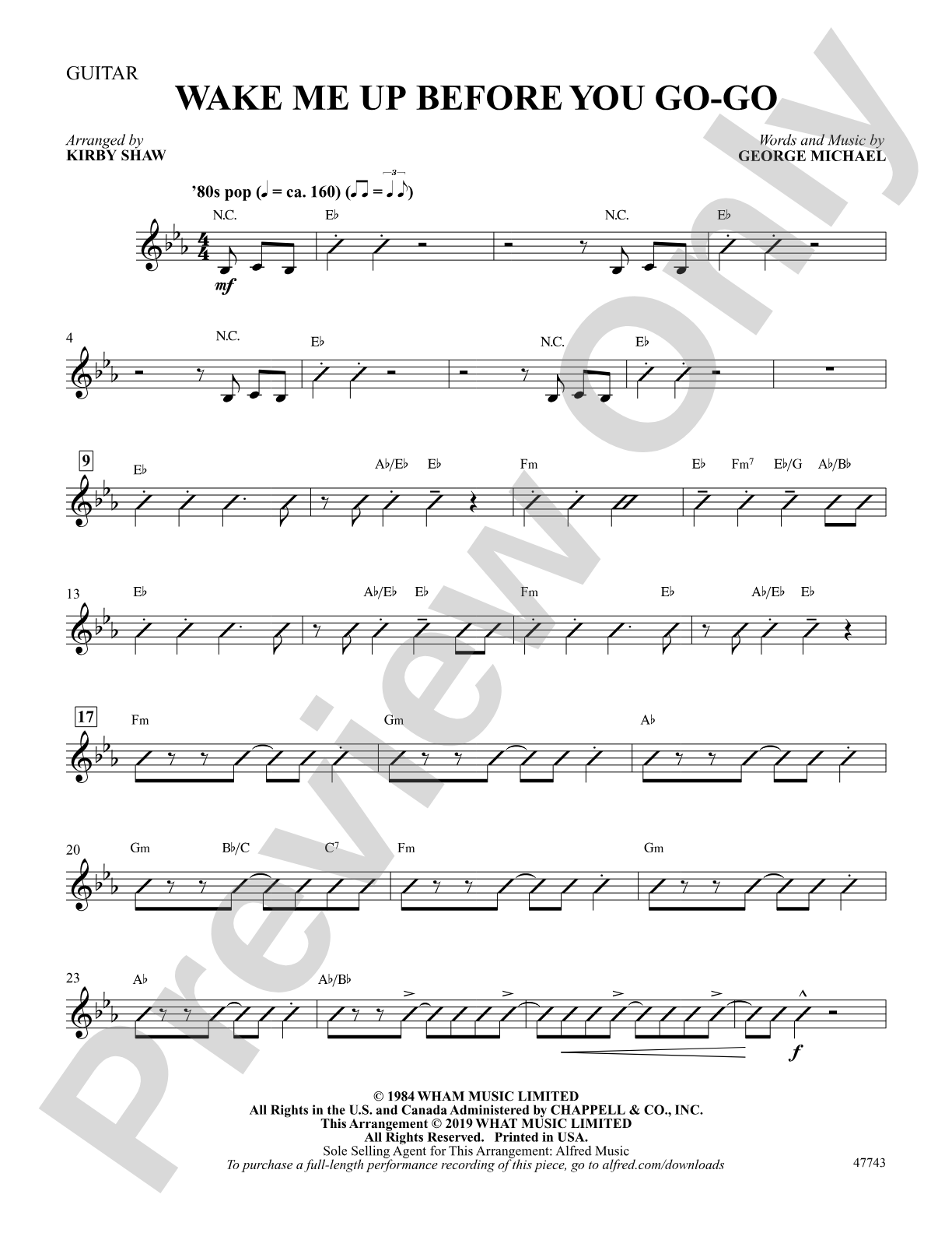 Wake Me Up Before You Go-Go: Guitar