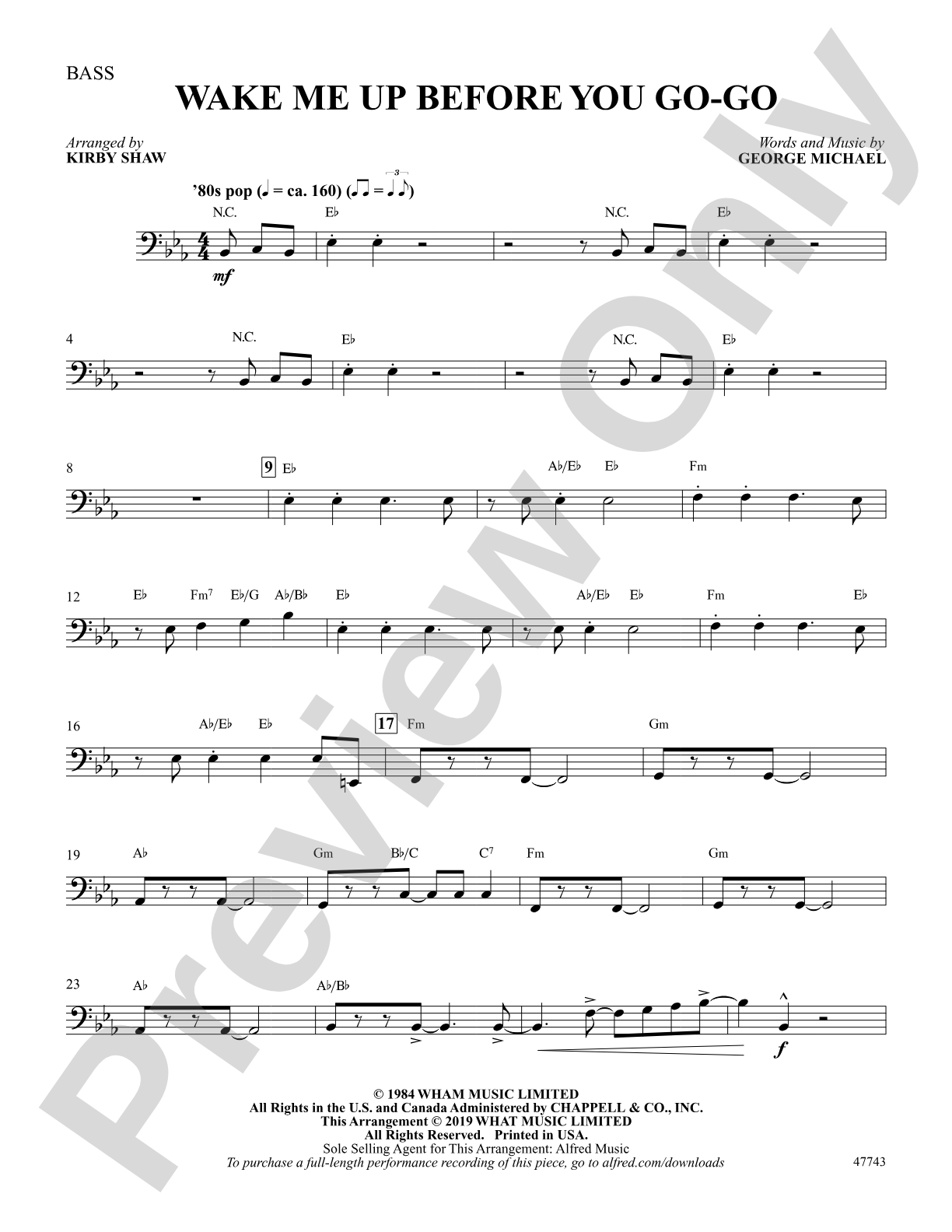 Wake Me Up Before You Go-Go: String Bass
