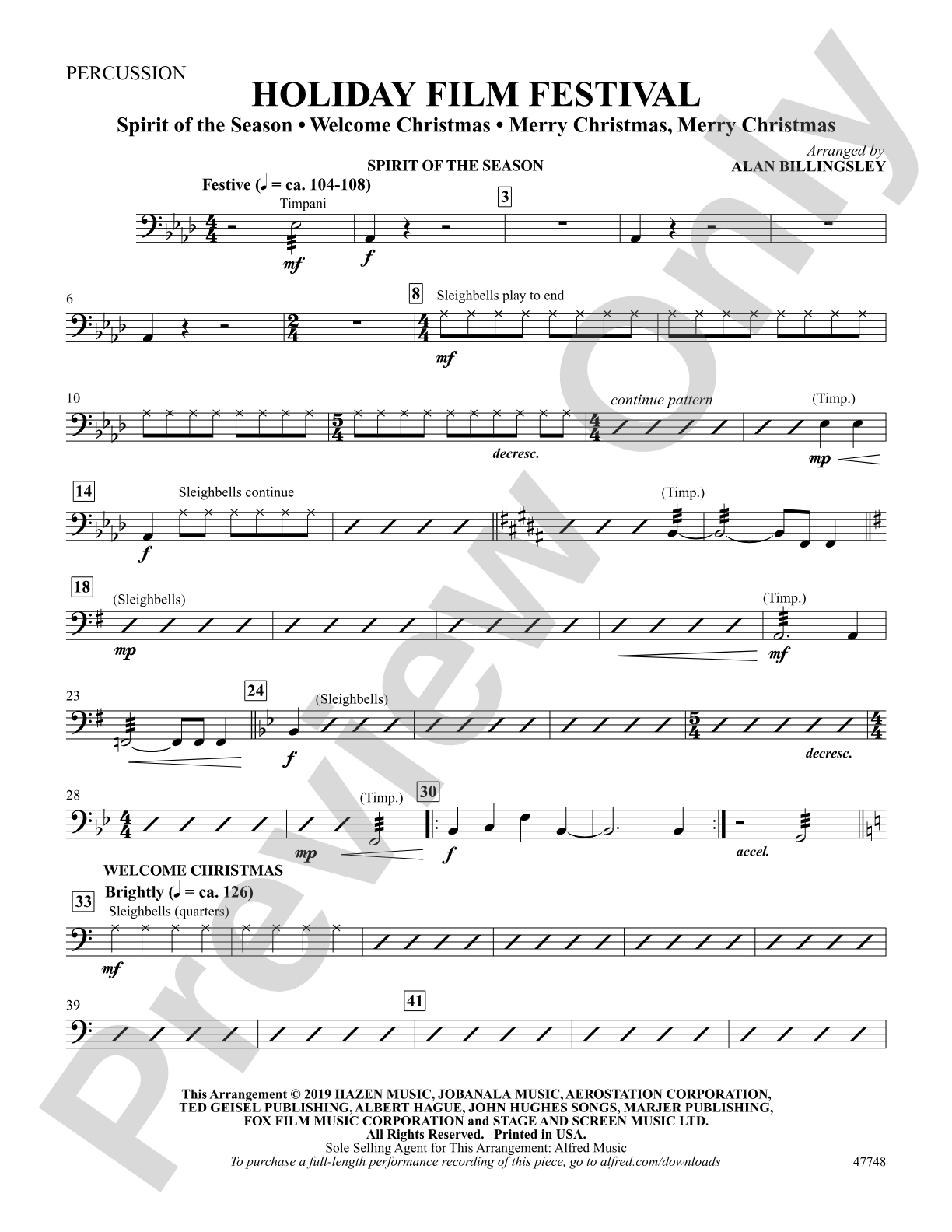 Holiday Film Festival: 1st Percussion