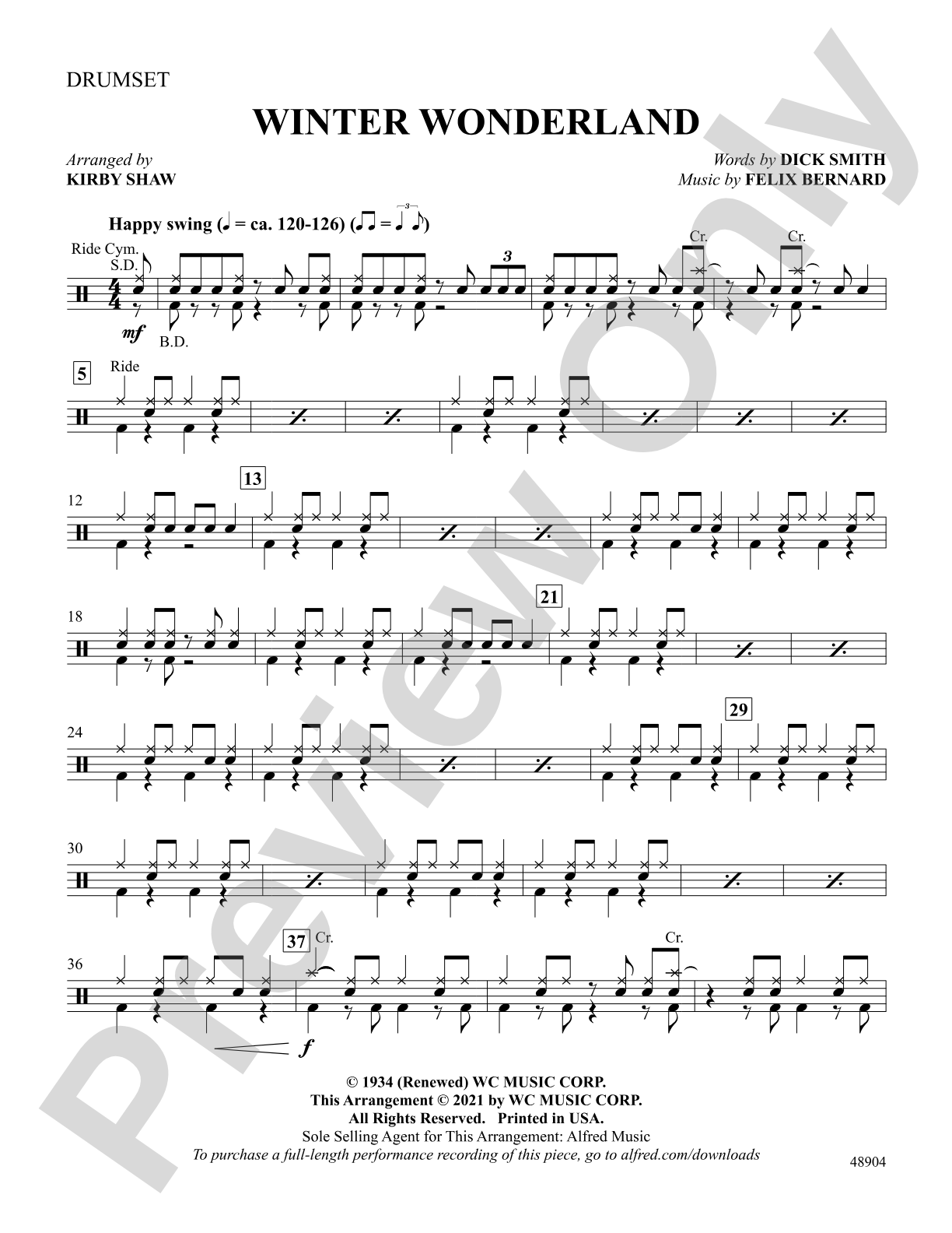 Winter Wonderland: Drums