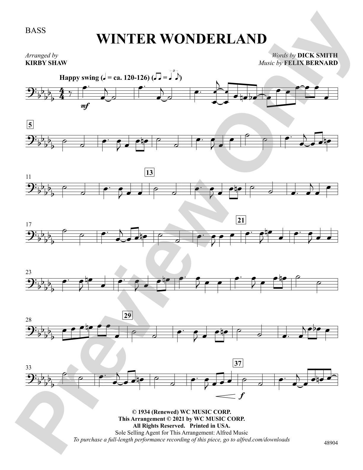 Winter Wonderland: String Bass