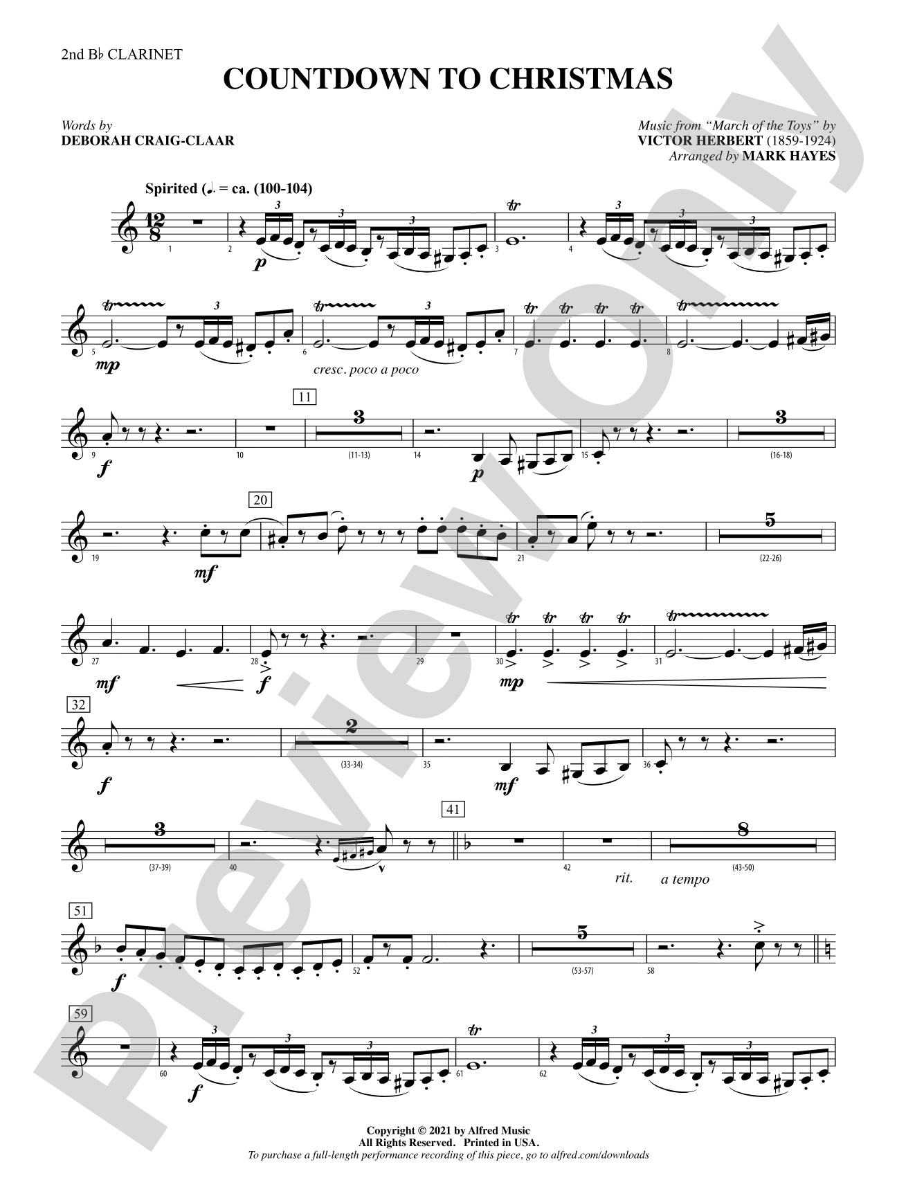 Countdown to Christmas: 2nd B-flat Clarinet