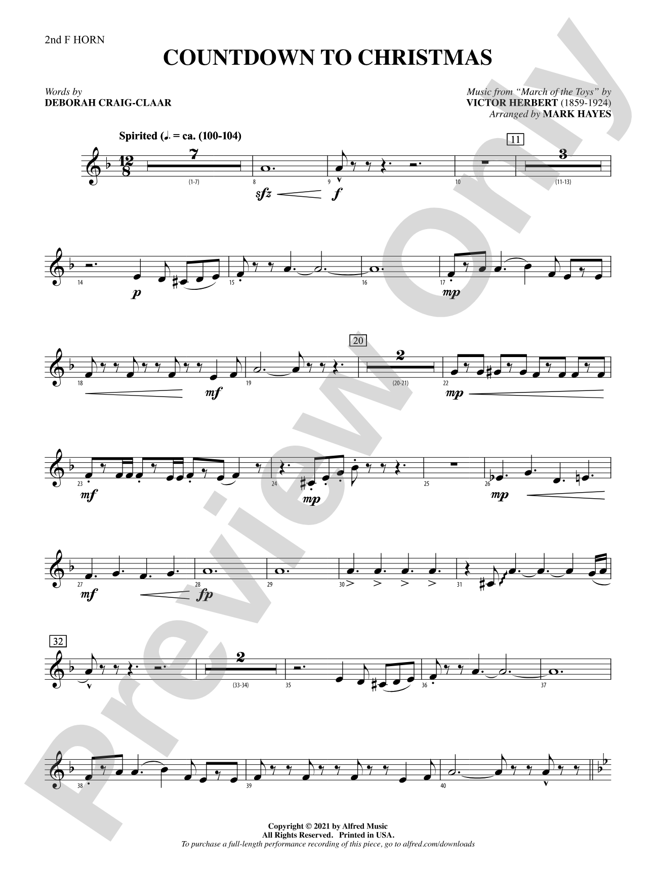 Countdown to Christmas: 2nd F Horn