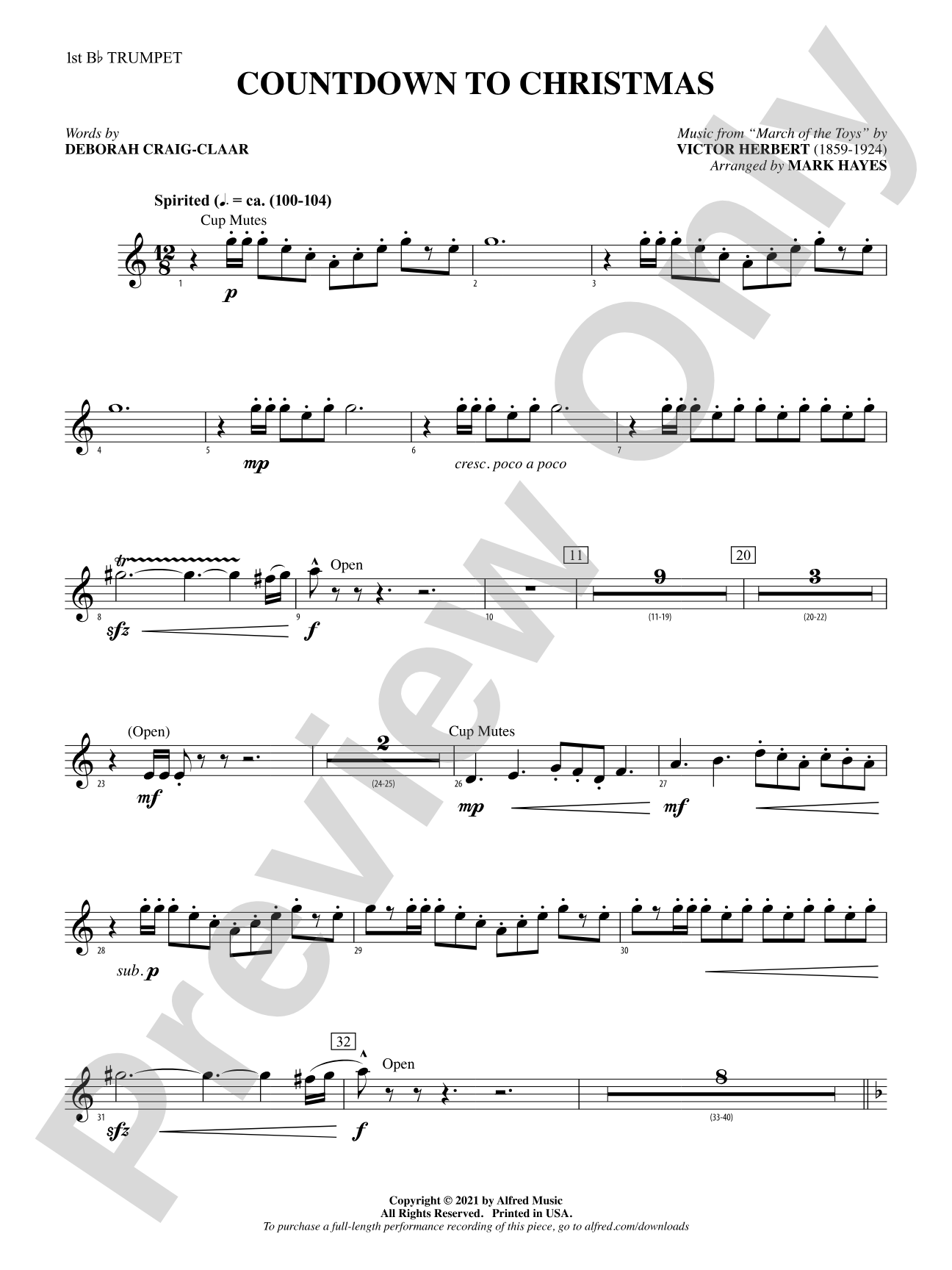 Countdown to Christmas: 1st B-flat Trumpet