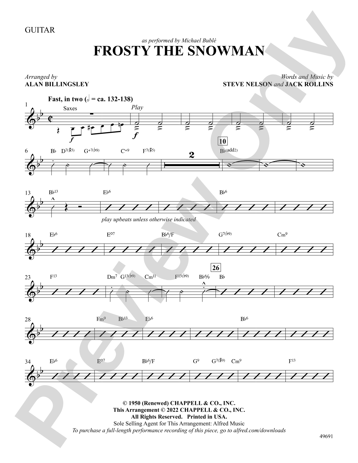 Frosty the Snowman: Guitar