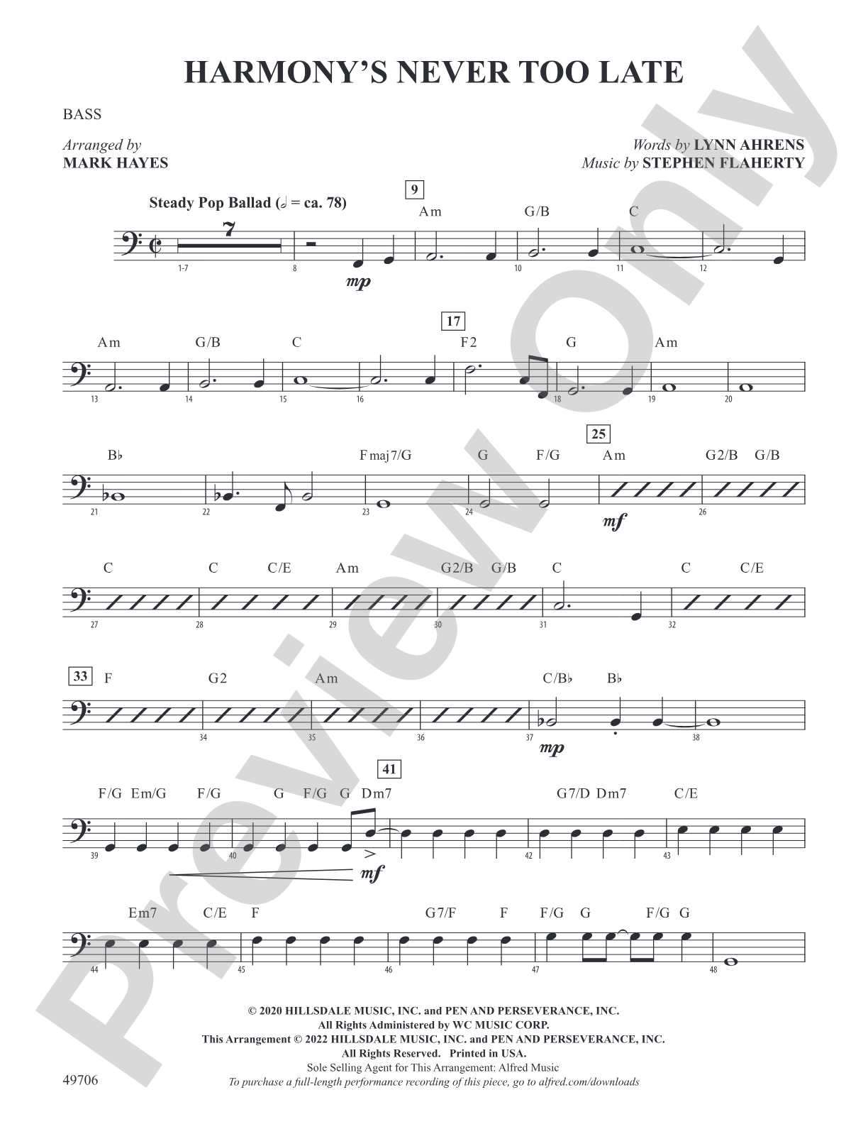 Harmony's Never Too Late: Choral SoundPax