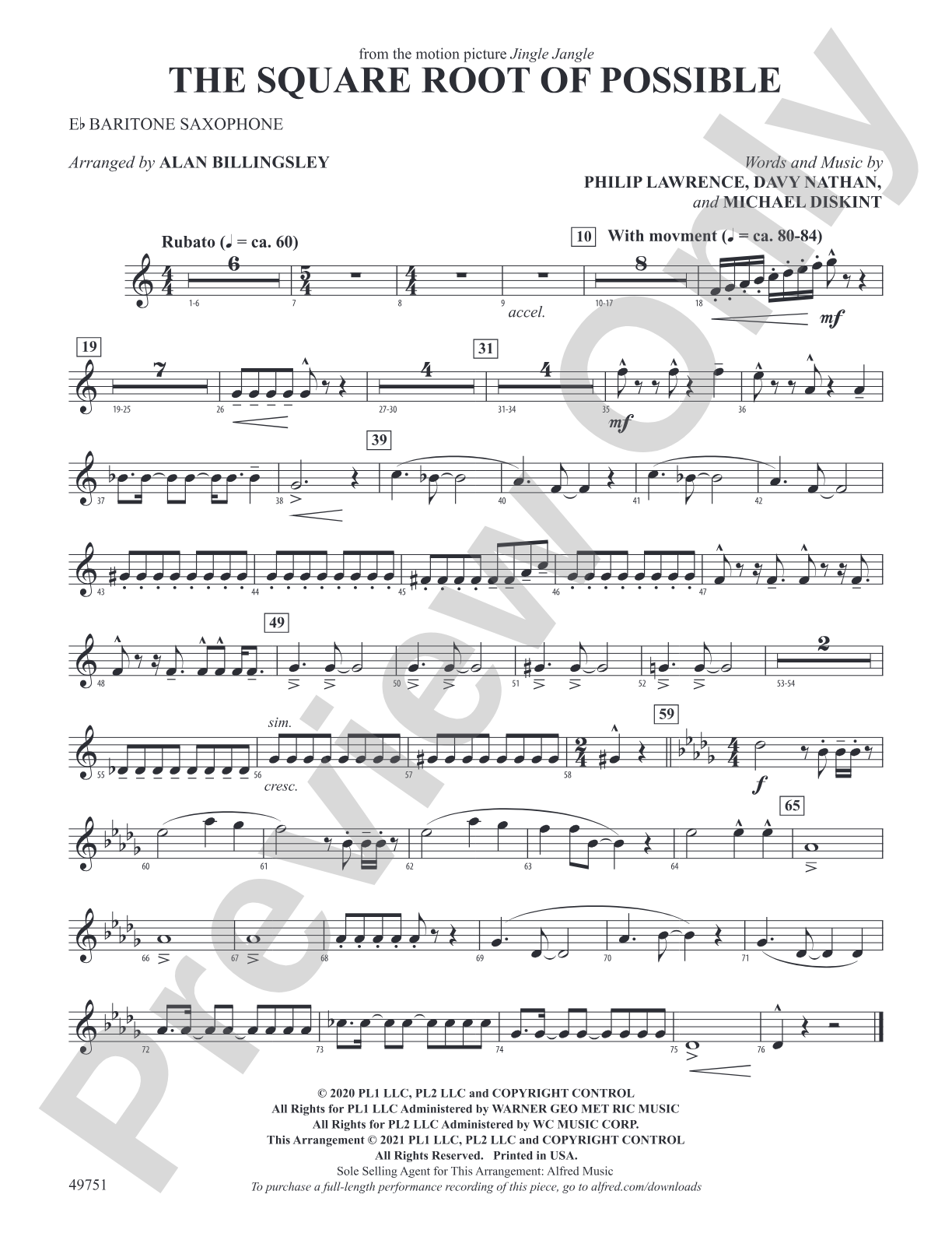 The Square Root of Possible: E-flat Baritone Saxophone