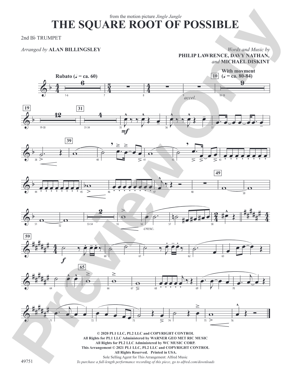 The Square Root of Possible: 2nd B-flat Trumpet