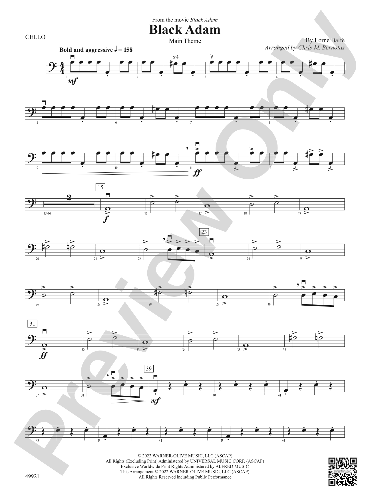Black Adam: Cello