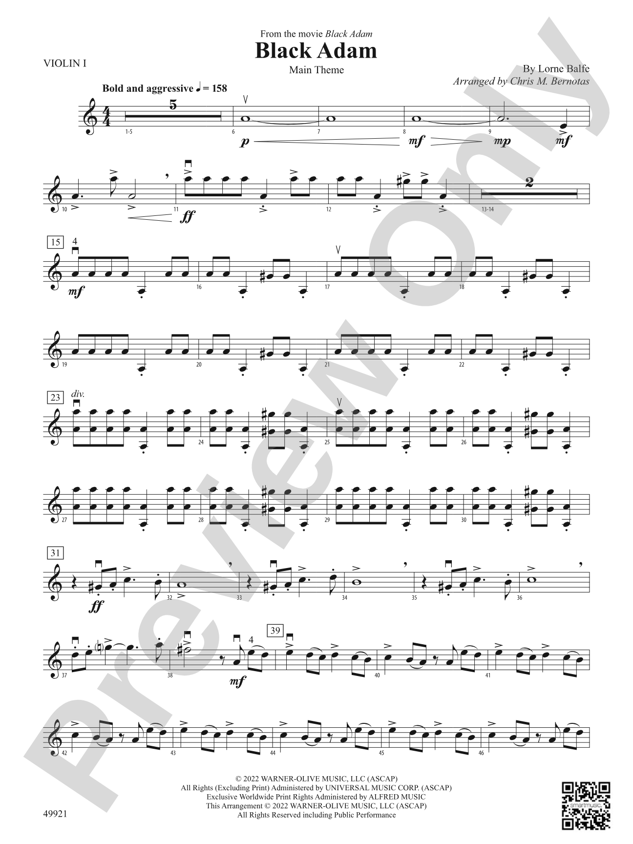 Black Adam: 1st Violin