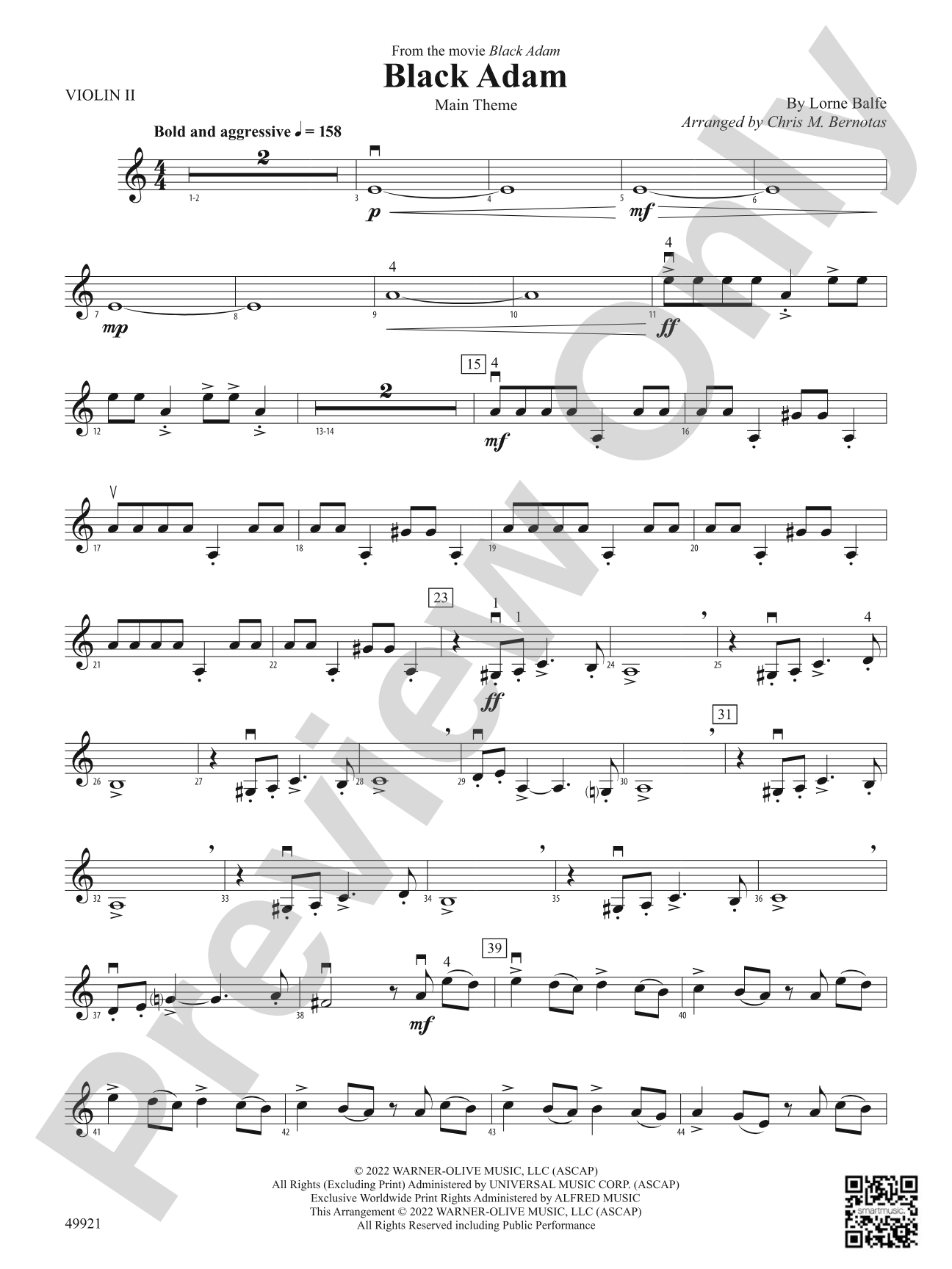 Black Adam: 2nd Violin