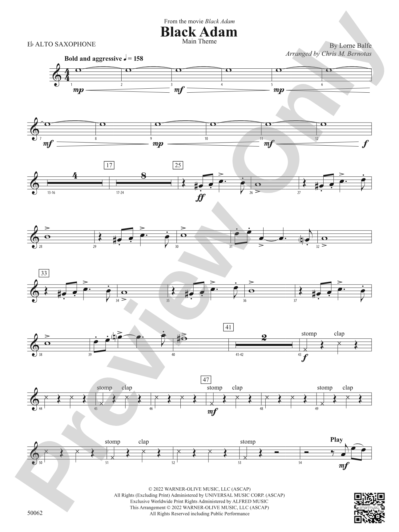 Black Adam: E-flat Alto Saxophone