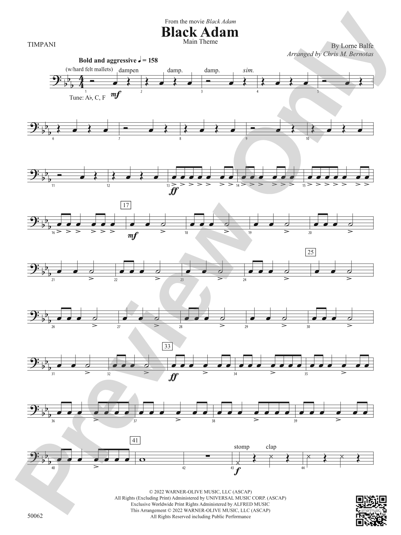 Black Adam: Timpani
