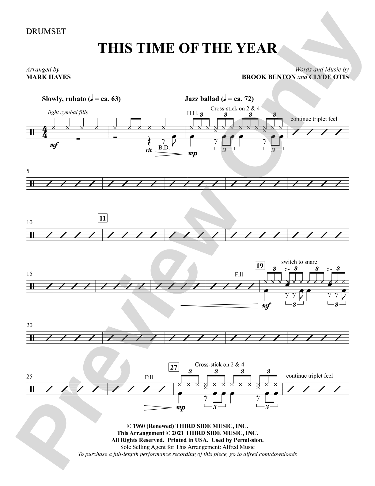This Time of the Year: Drums
