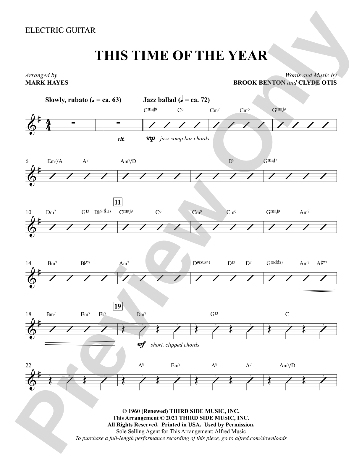This Time of the Year: Electric Guitar