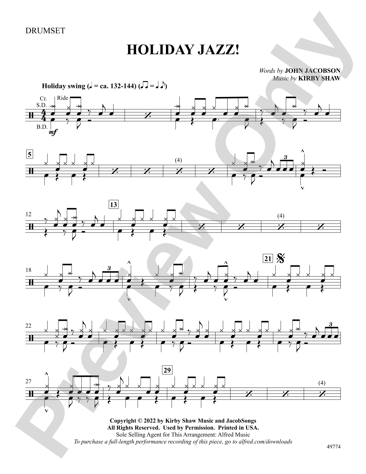Holiday Jazz!: Drums
