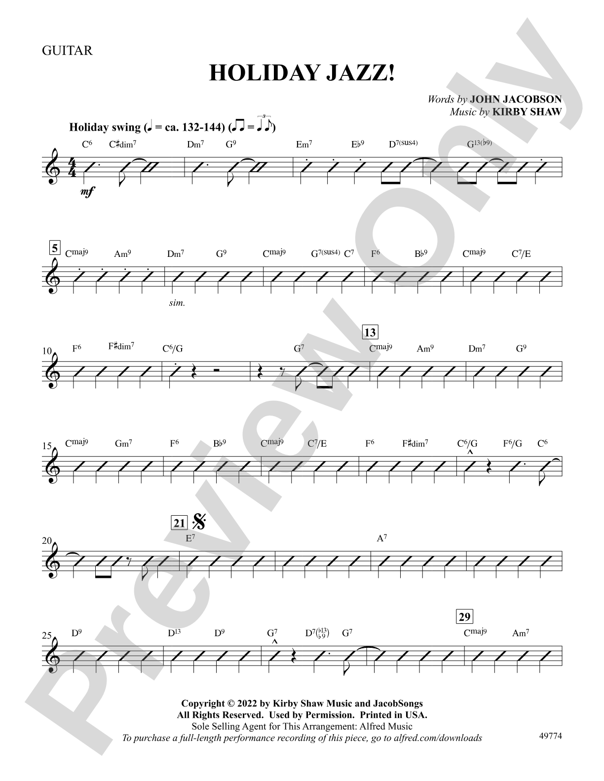 Holiday Jazz!: Choral SoundPax