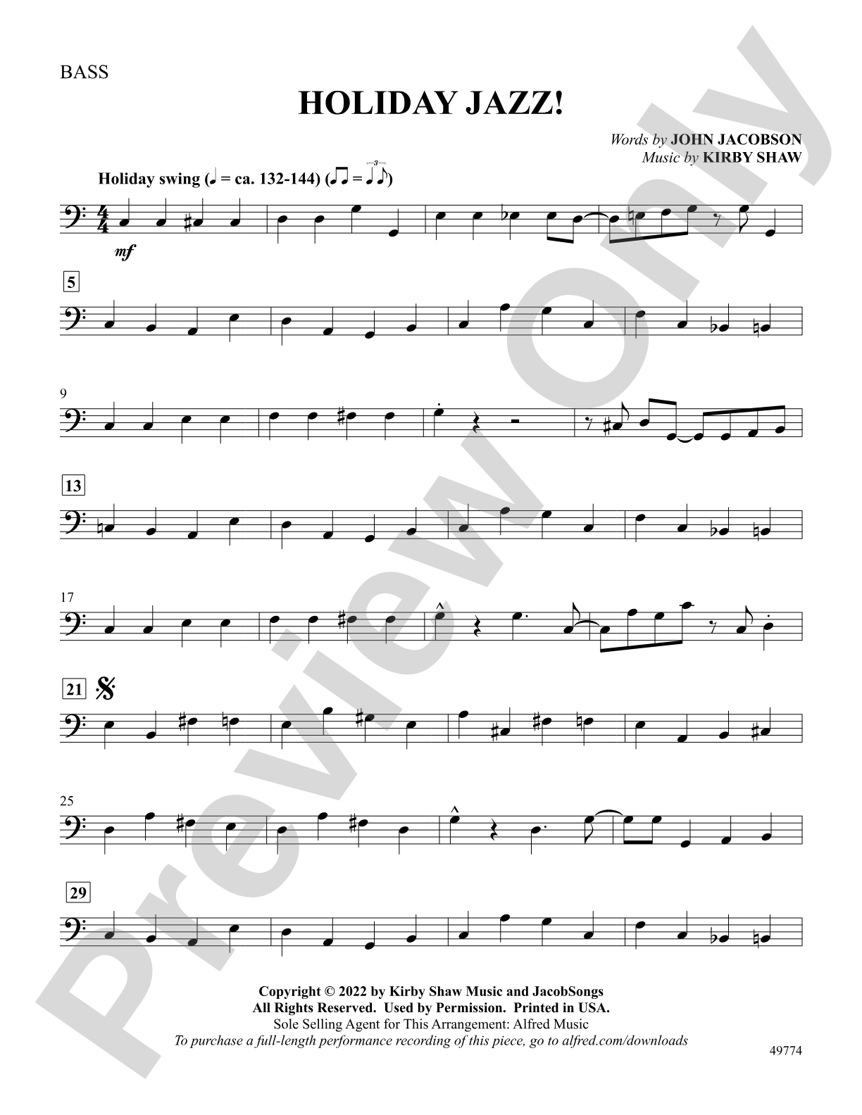 Holiday Jazz!: String Bass