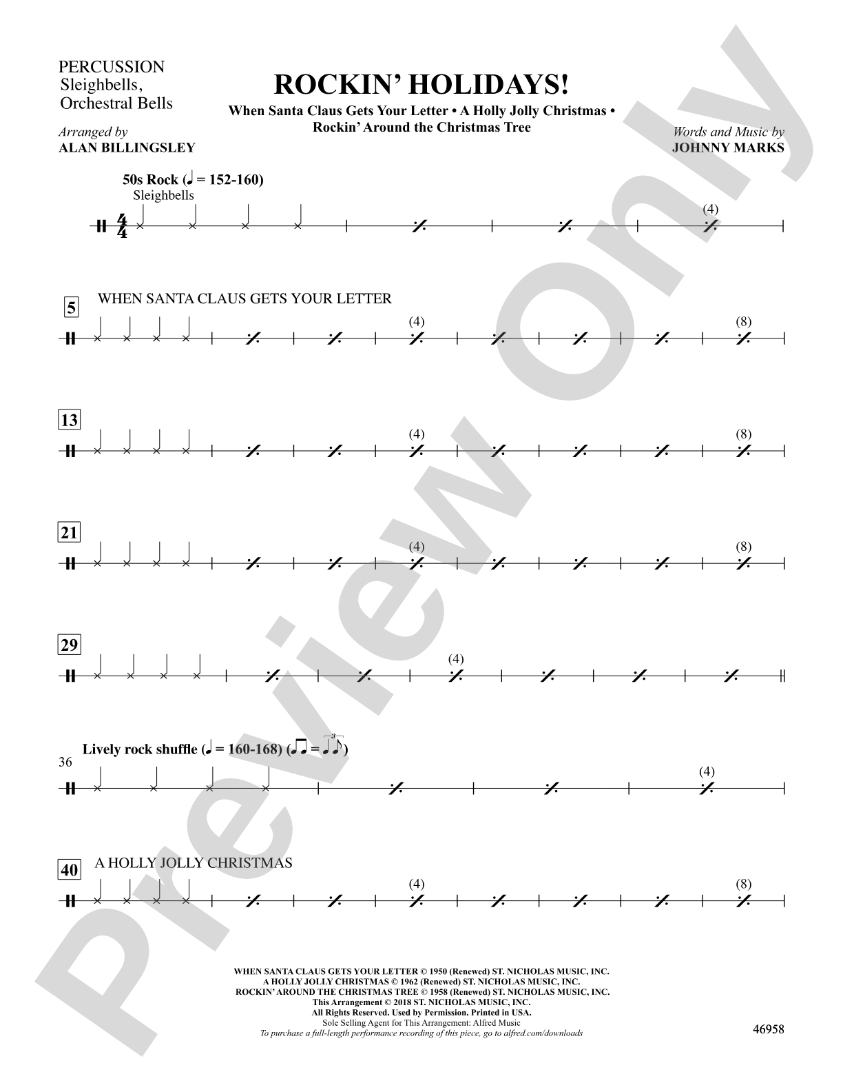 Rockin' Holidays!: 1st Percussion
