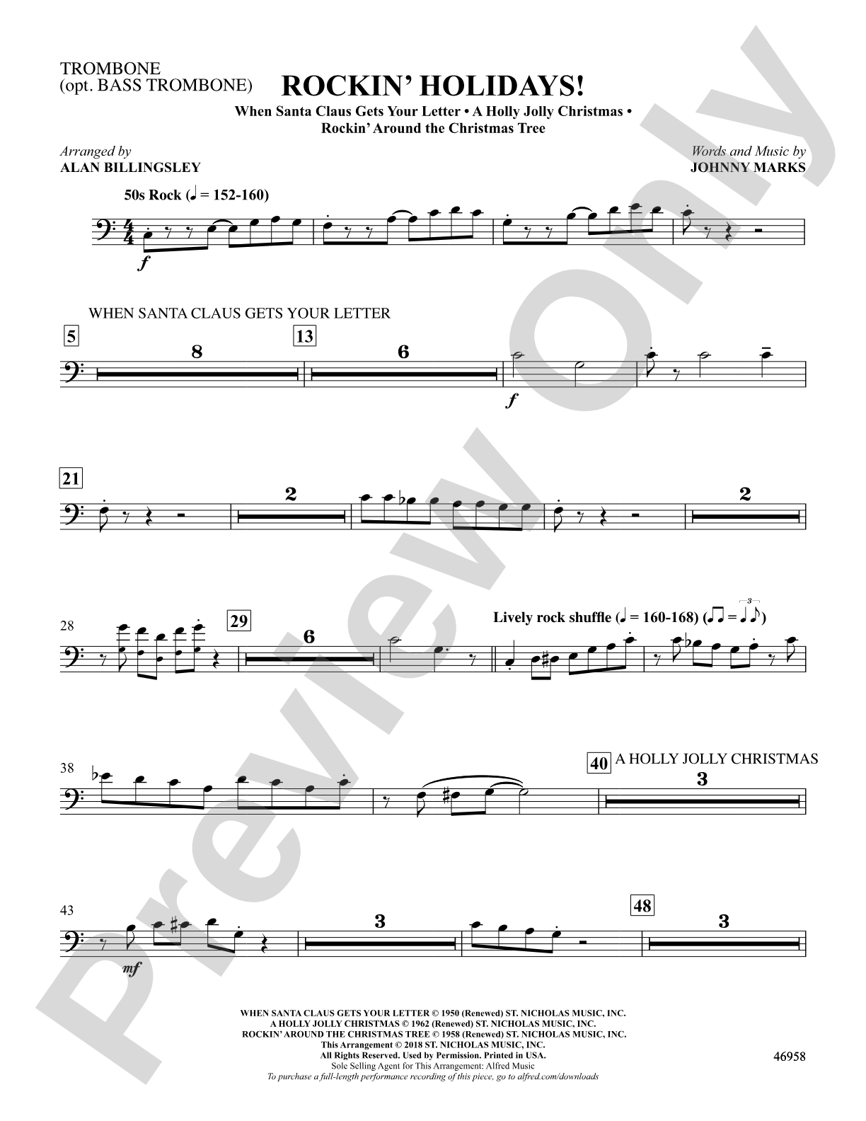 Rockin' Holidays!: 1st Trombone