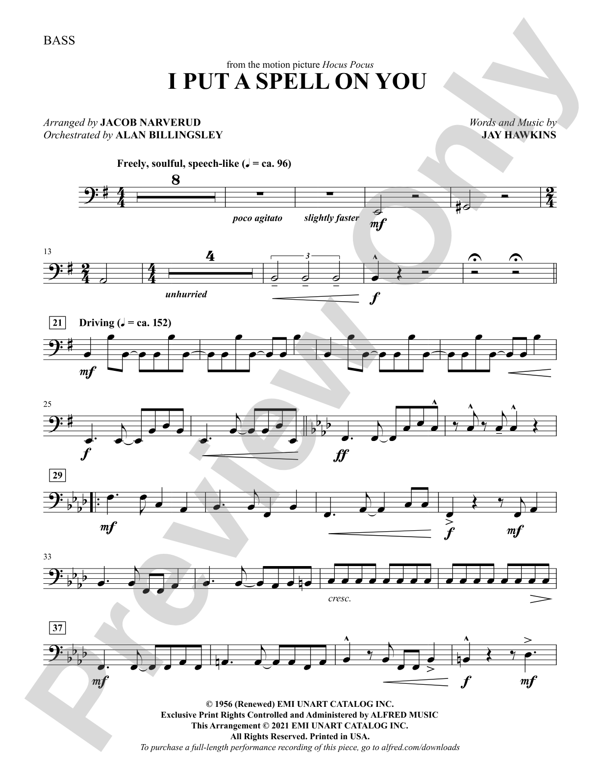 I Put a Spell on You: String Bass