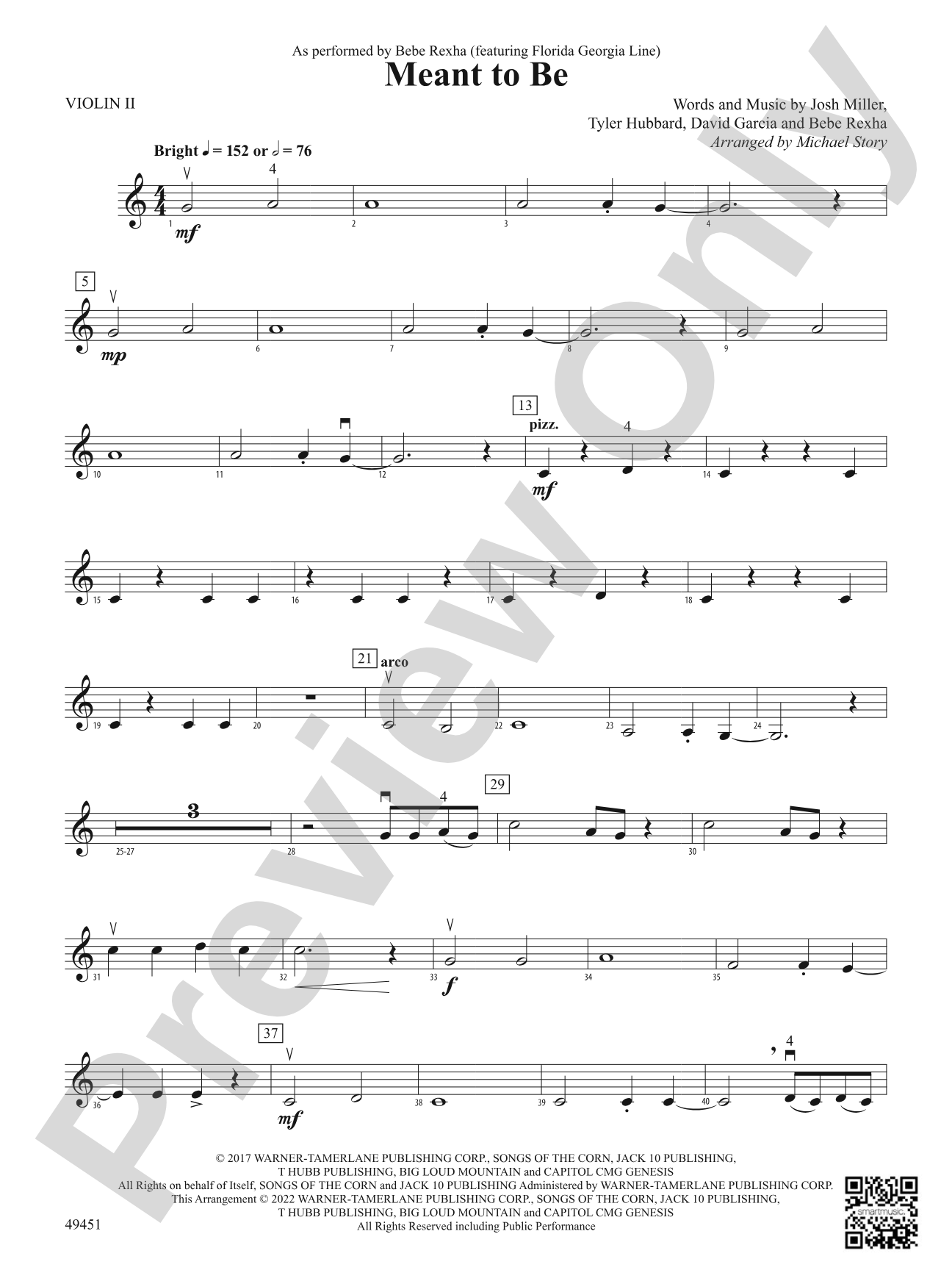 Meant To Be: 2nd Violin