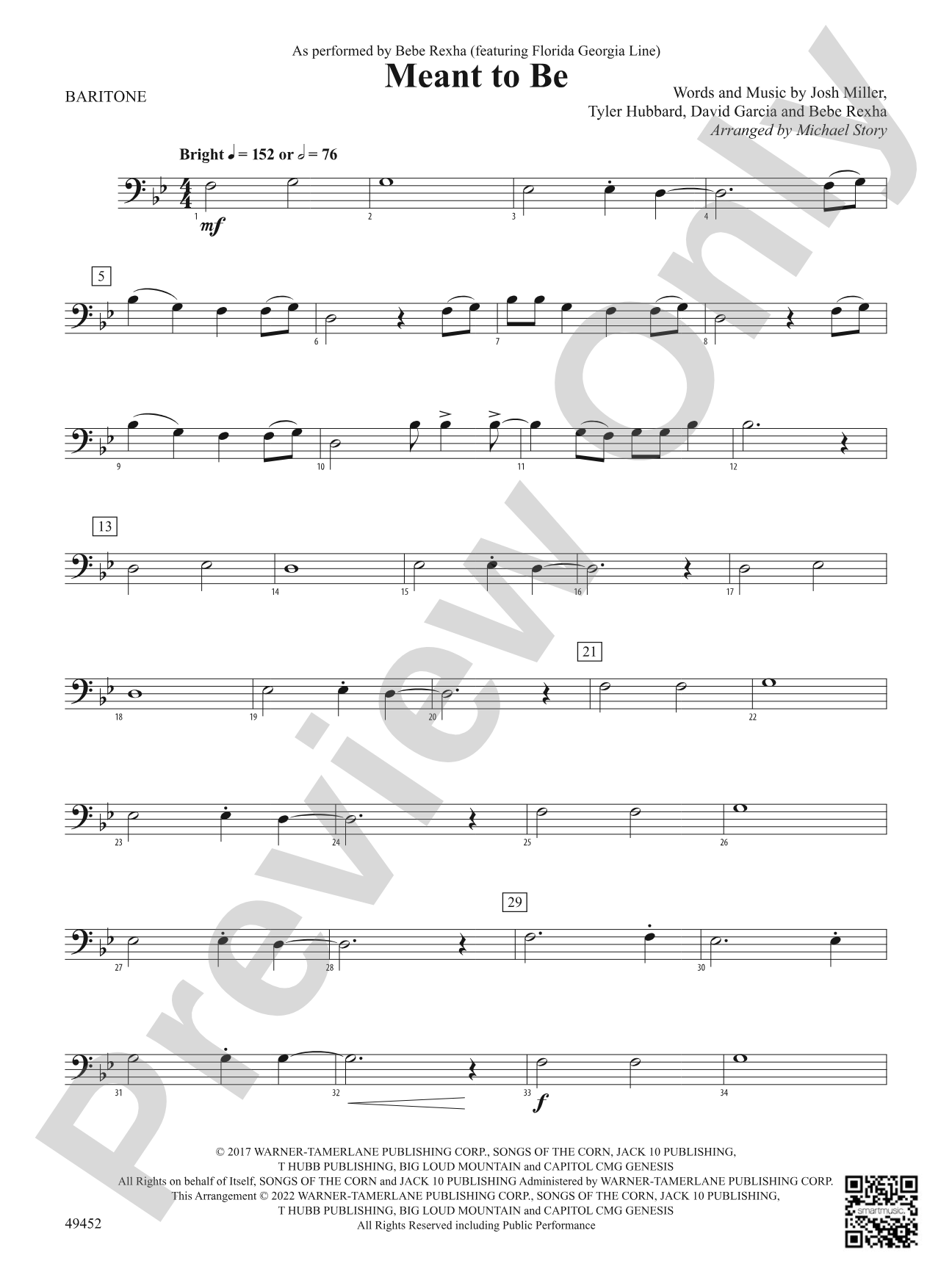 Meant To Be: Baritone B.C.