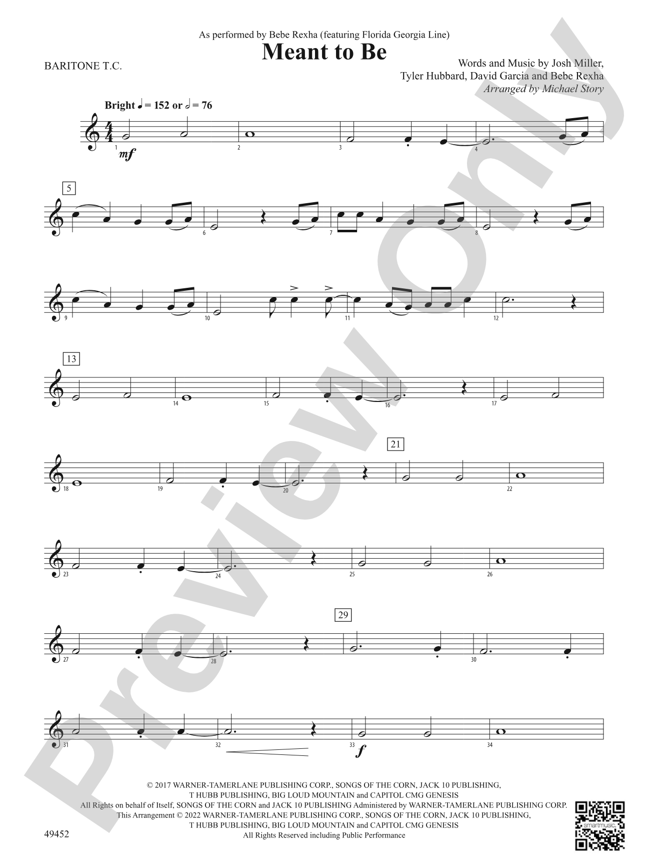 Meant To Be: Baritone T.C.