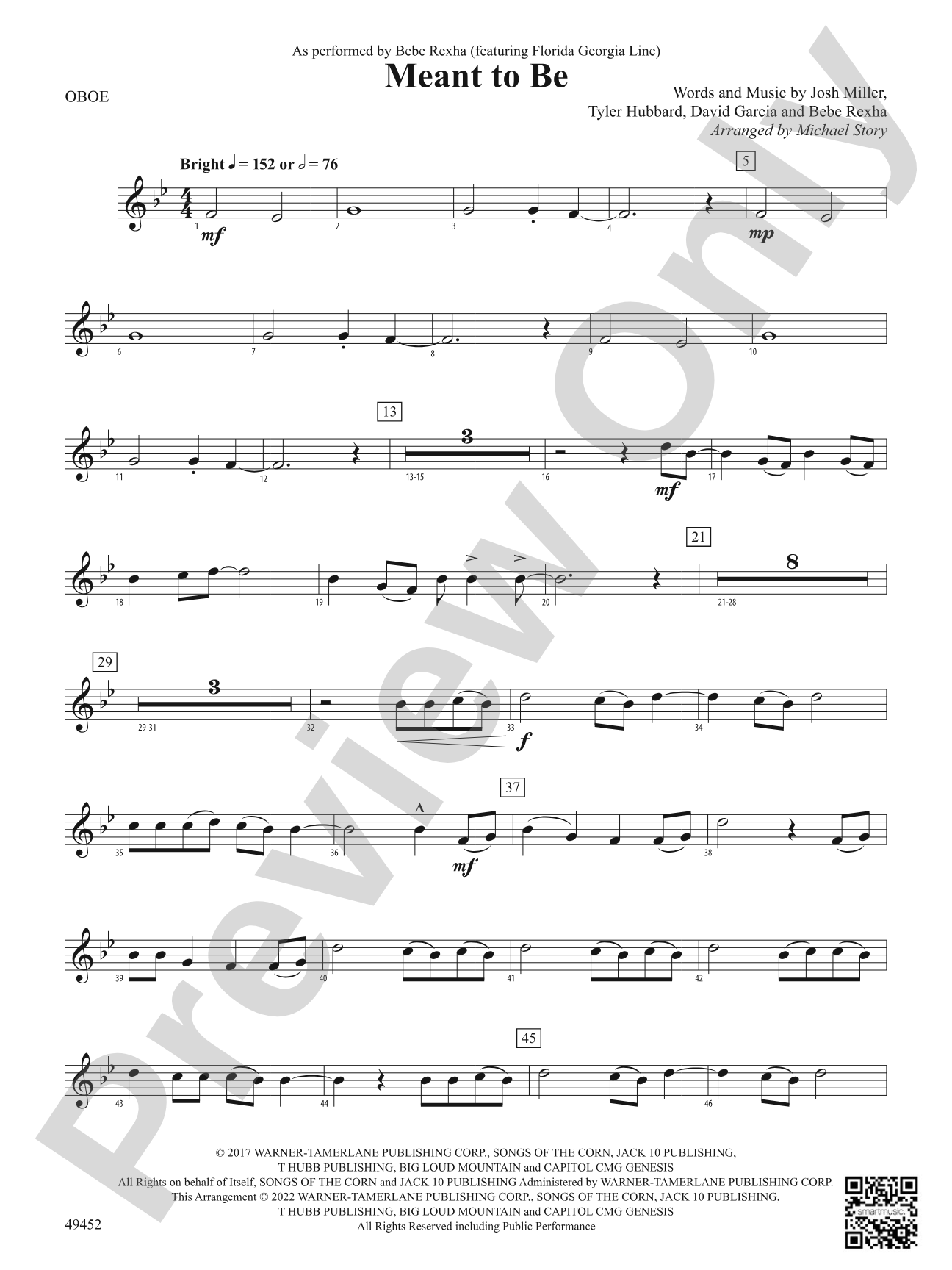 Meant To Be: Oboe